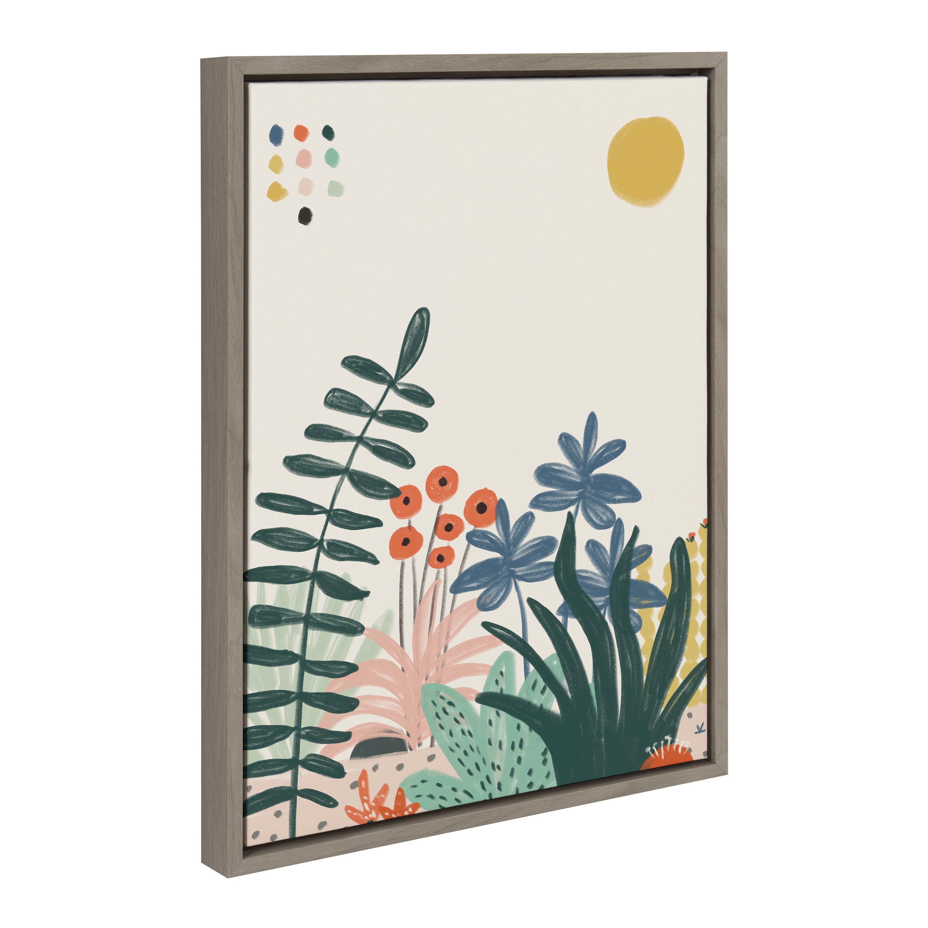 Sylvie Zen Garden 2 Framed Canvas by kateandlaurel - product image 9 for Resin Society