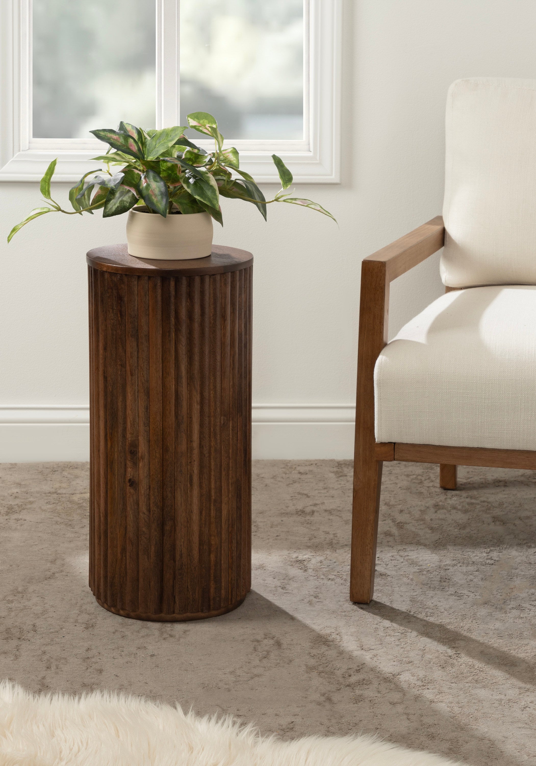 Reid Wood Drink Table