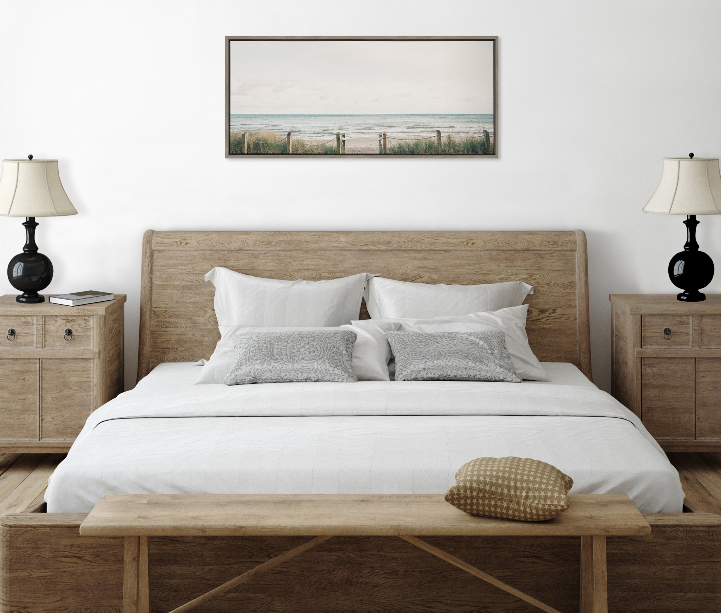 Sylvie Pale Sky Framed Canvas by Emiko and Mark Franzen of F2Images