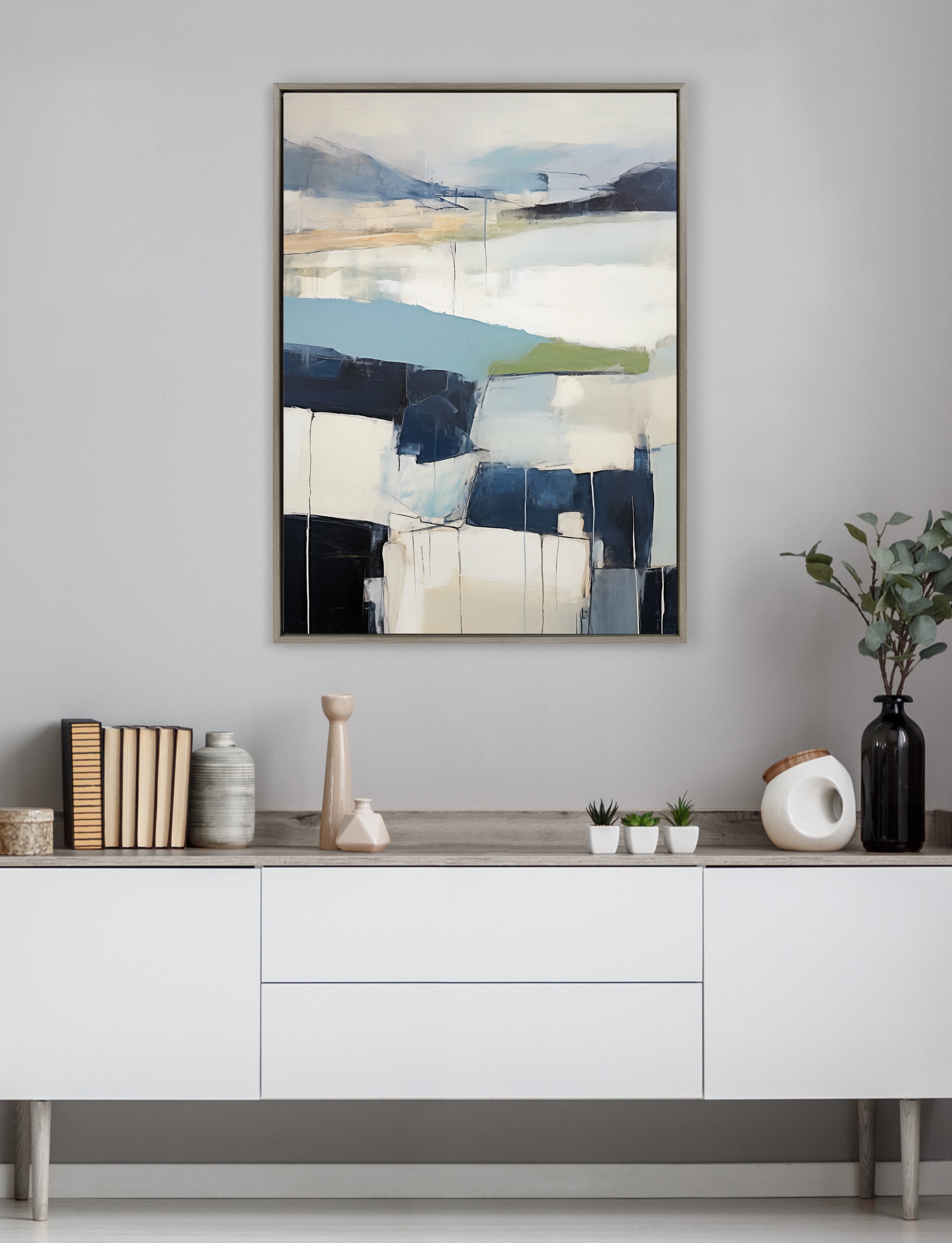 Sylvie Skyline I Framed Canvas by Amy Lighthall