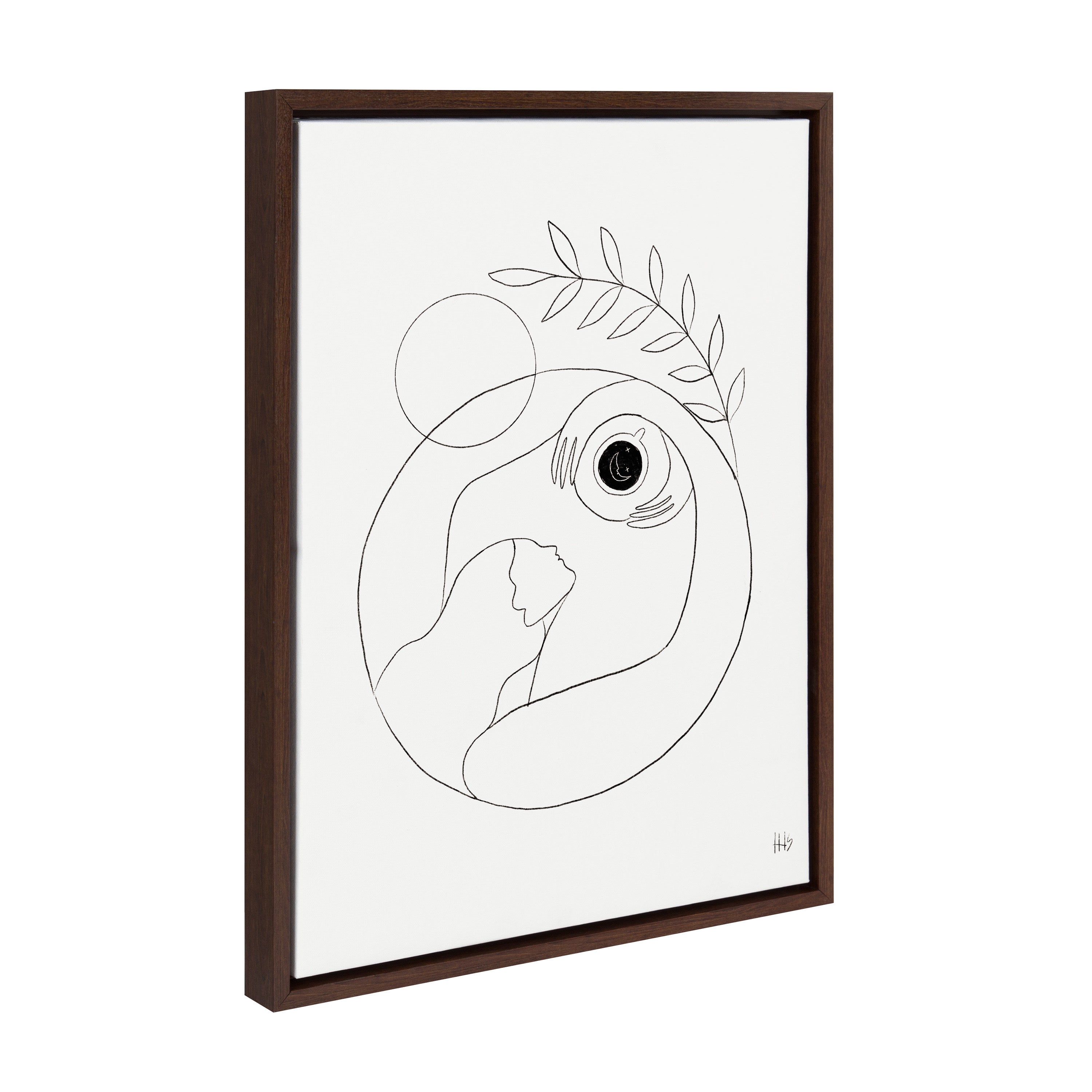 Sylvie Morning Coffee Hug Framed Canvas by kateandlaurel - product image 7 for Resin Society
