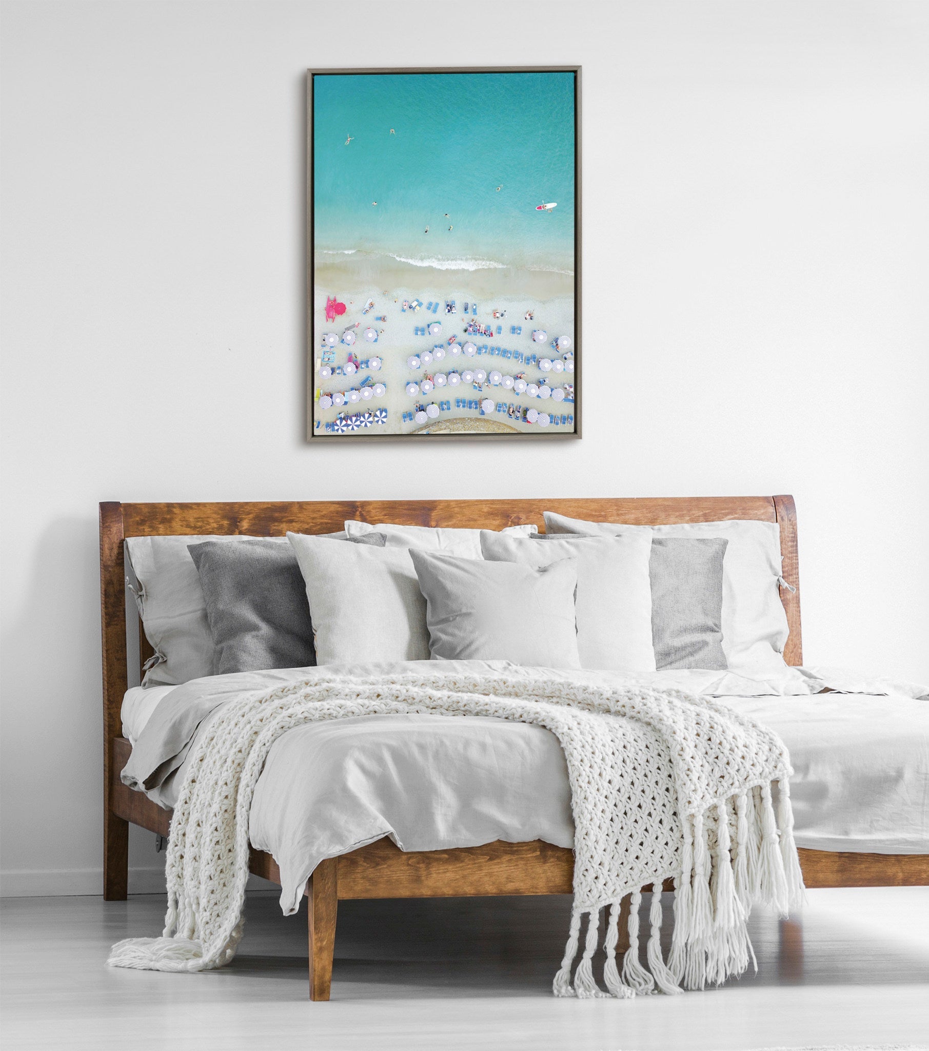 Sylvie Monterosso al Mare Swim Framed Canvas by kateandlaurel - product image 7 for Resin Society