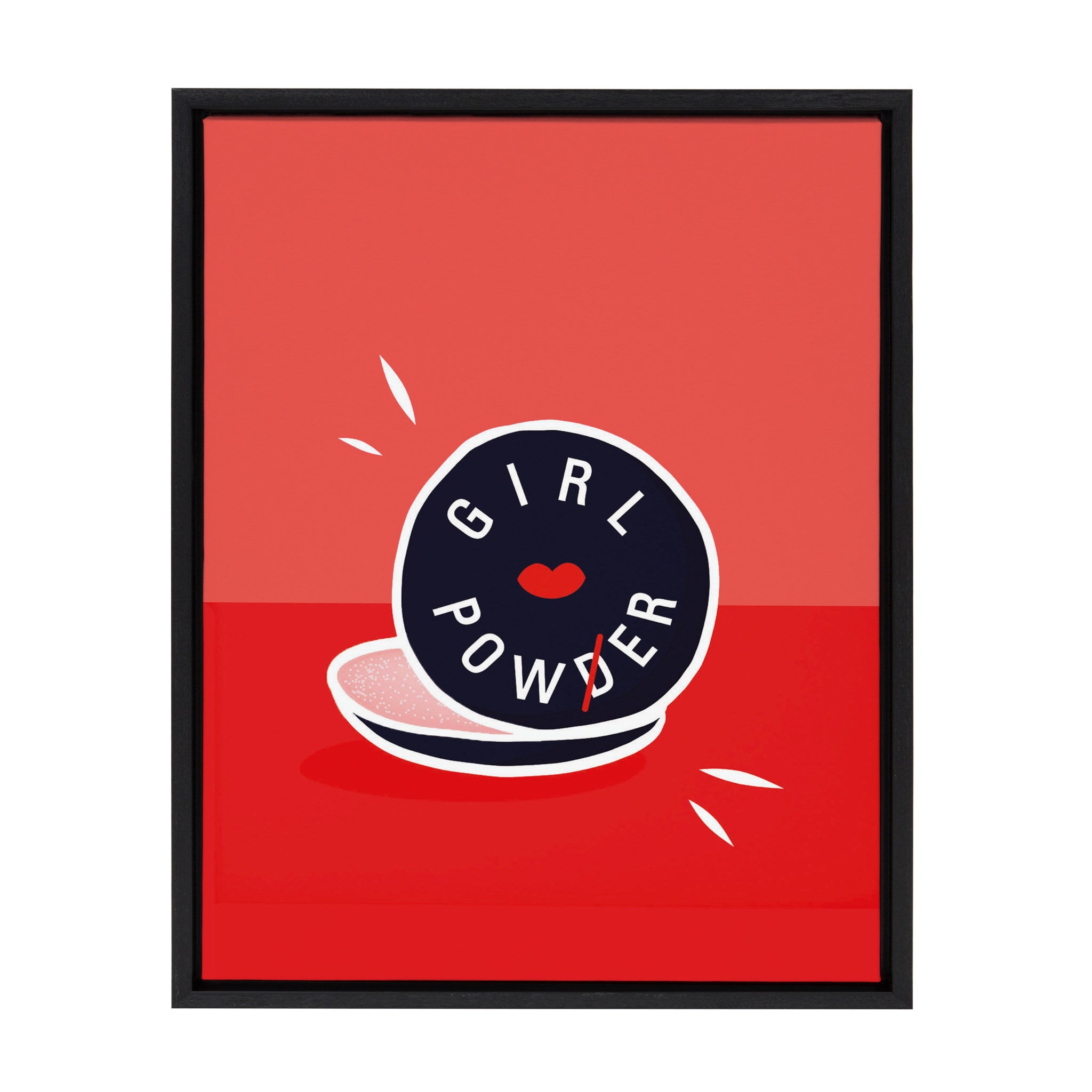 Sylvie Girl Power Framed Canvas by kateandlaurel - main product image for Resin Society