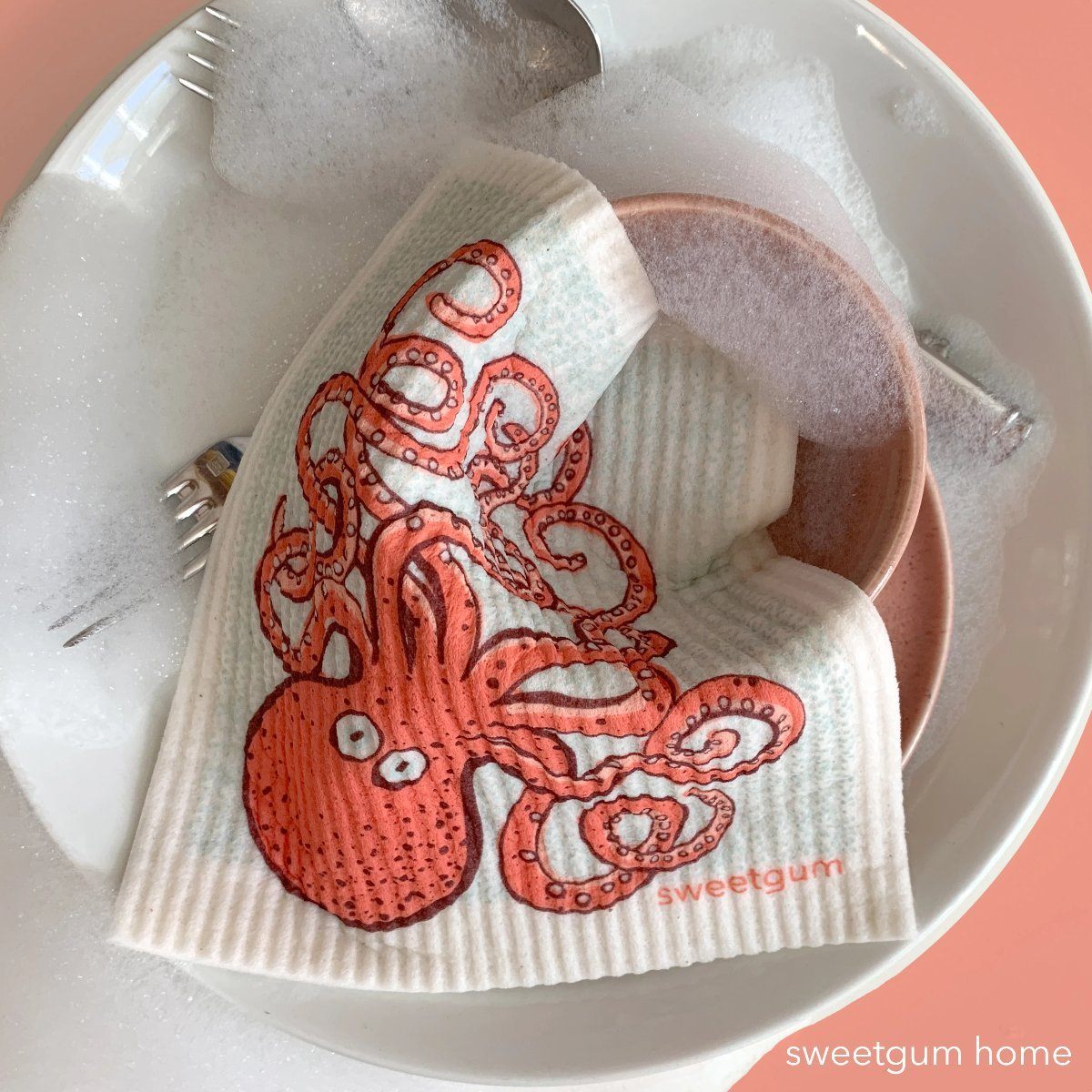 Octopus Swedish Dishcloth by sweetgum home, LLC - product image 3 for Resin Society