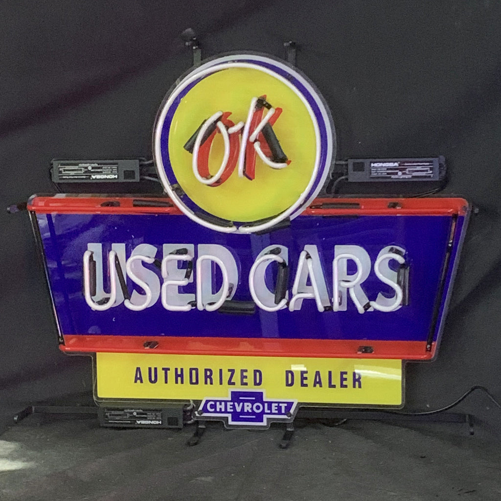 OK Used Cars Authorized Dealer Chevrolet Neon Signs Light by Neon Signs Land - product image 3 for Resin Society