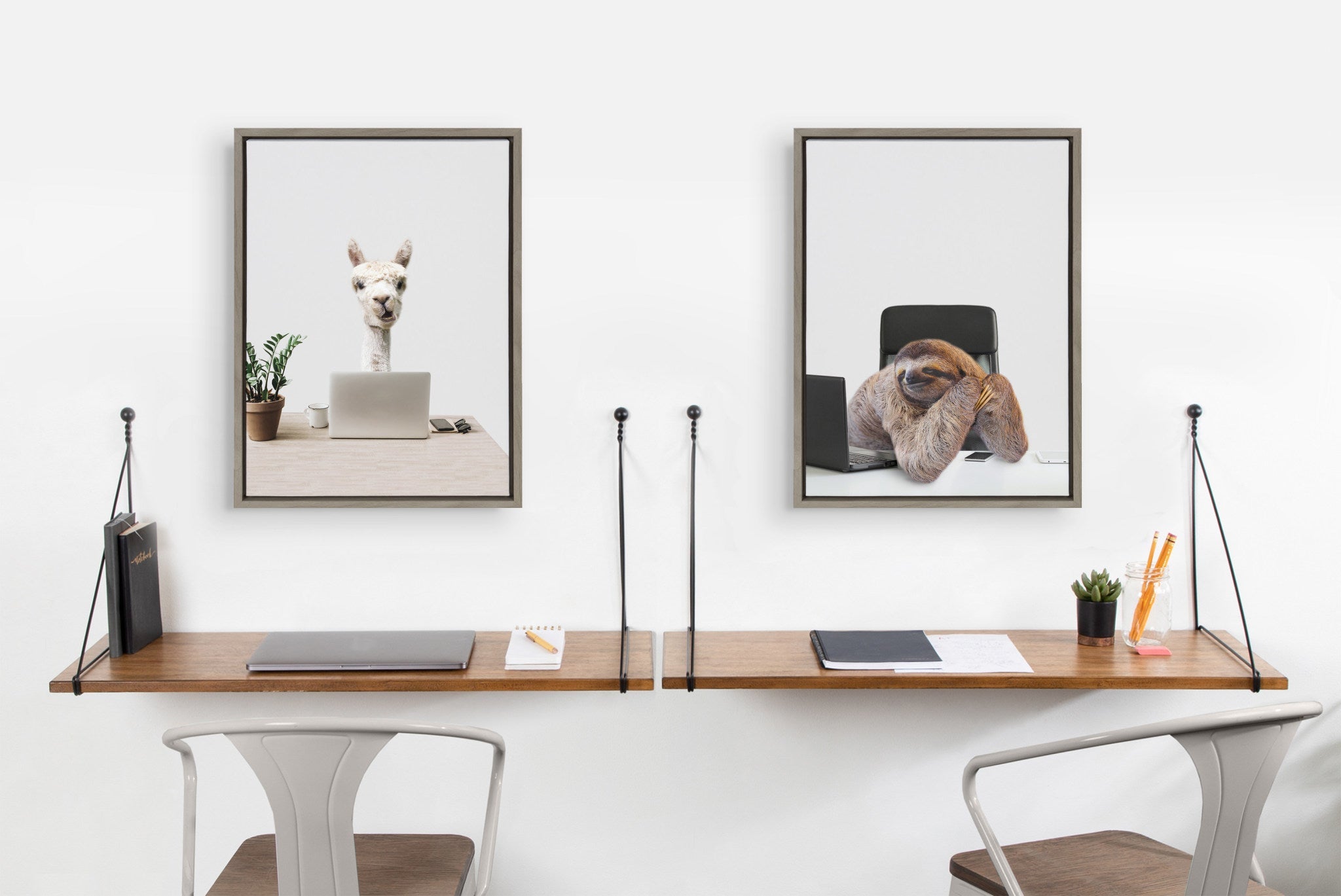Sylvie Mr. Al Paca here, I’m in Distribution Framed Canvas by kateandlaurel - product image 9 for Resin Society
