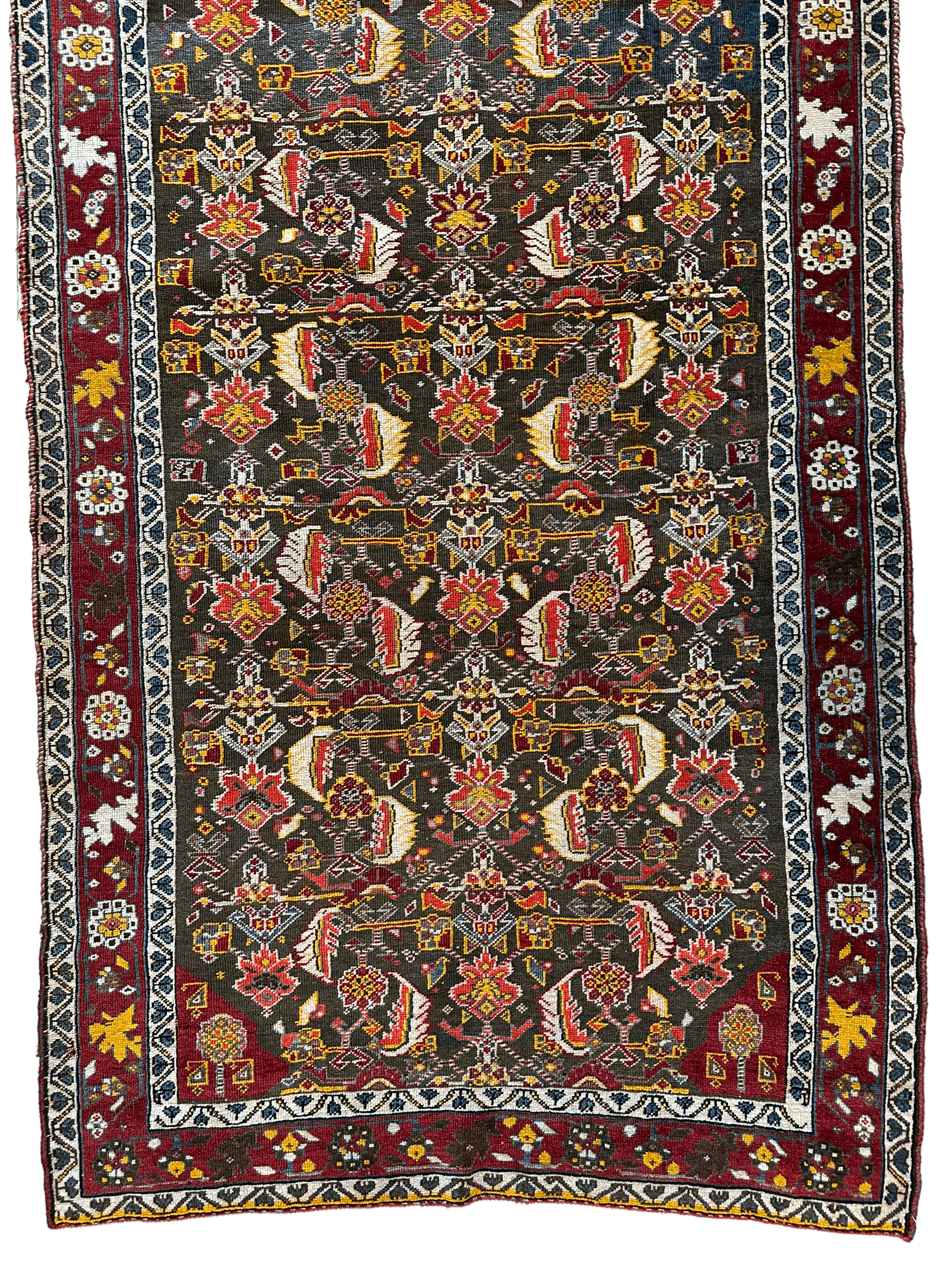 One of a Kind Persian Kashkuli Runner - 3’2" X 6’8" by Rugistan - product image 4 for Resin Society