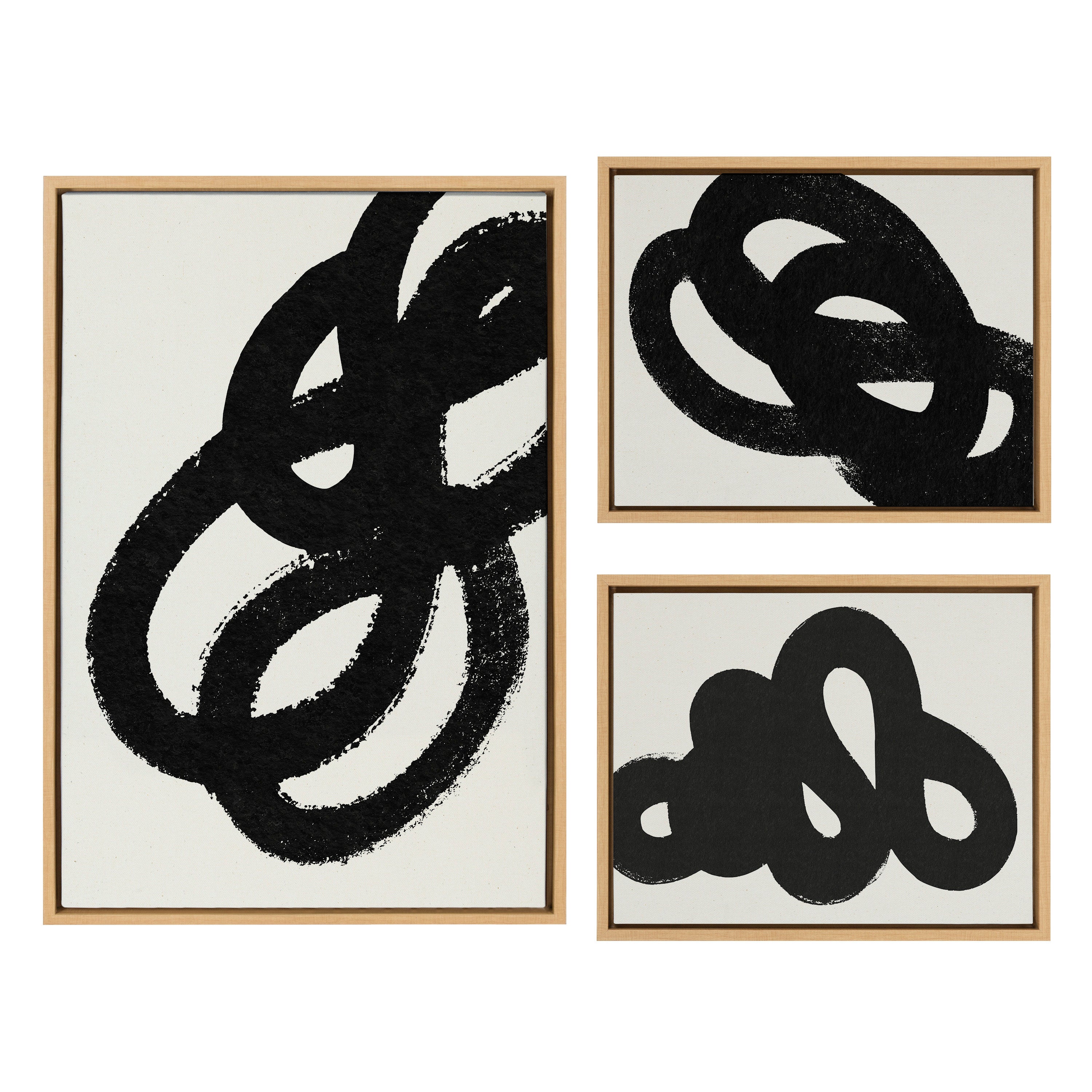 Sylvie Black Path, Follow the Path and This Way Framed Canvas by kateandlaurel - product image 7 for Resin Society