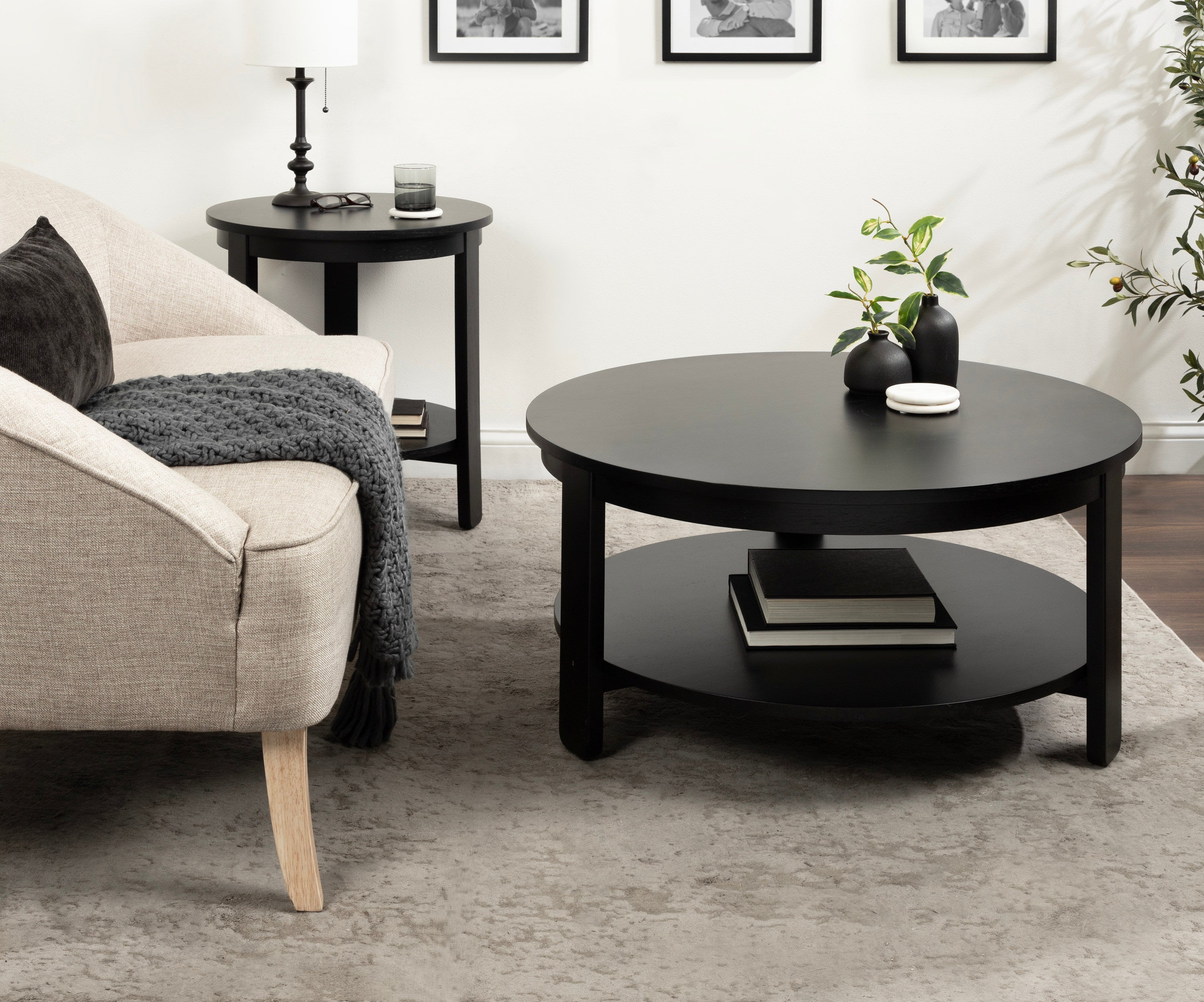Foxford Round Wood Coffee Table