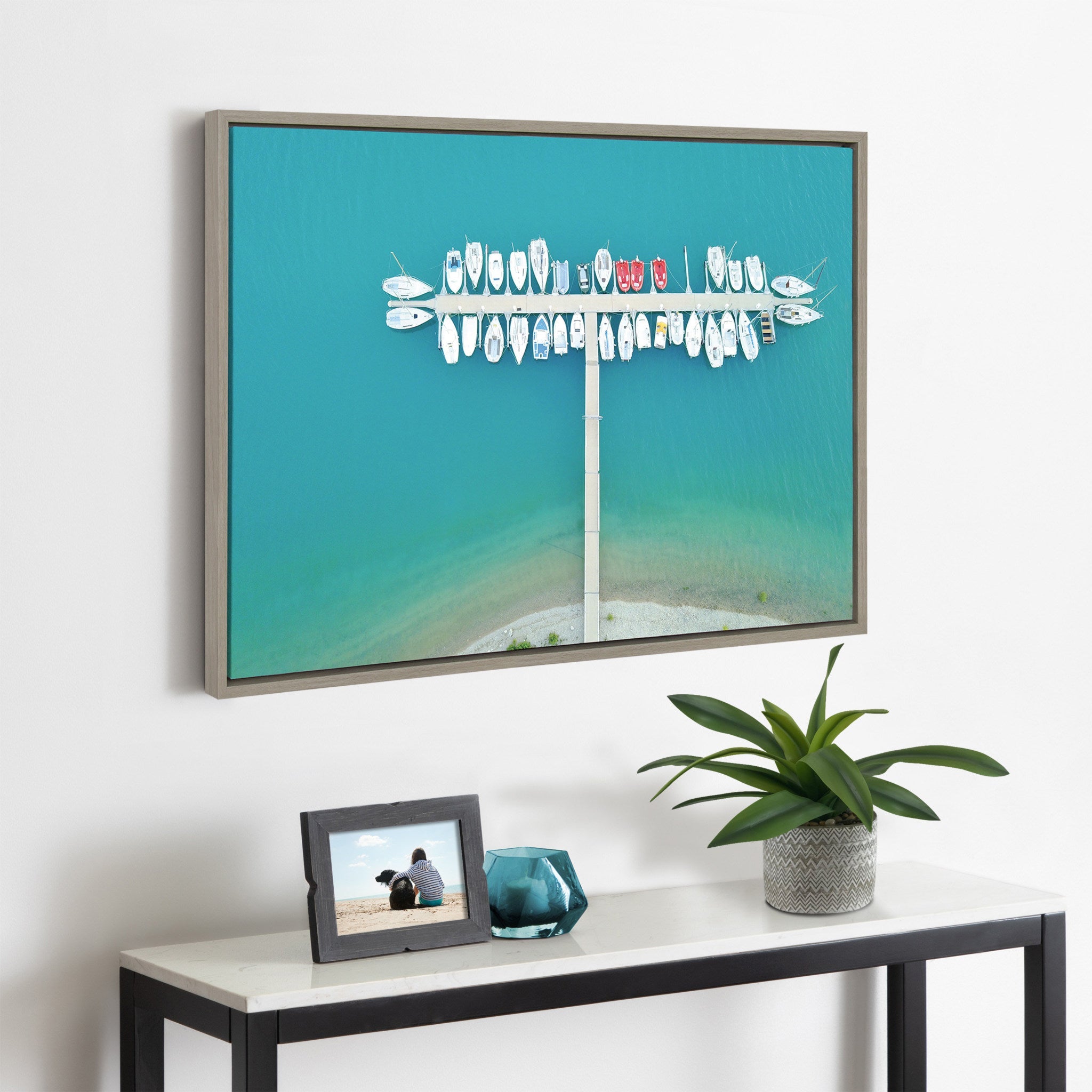 Sylvie Gorges du Verdon 2 Framed Canvas by Rachel Bolgov by kateandlaurel - product image 8 for Resin Society
