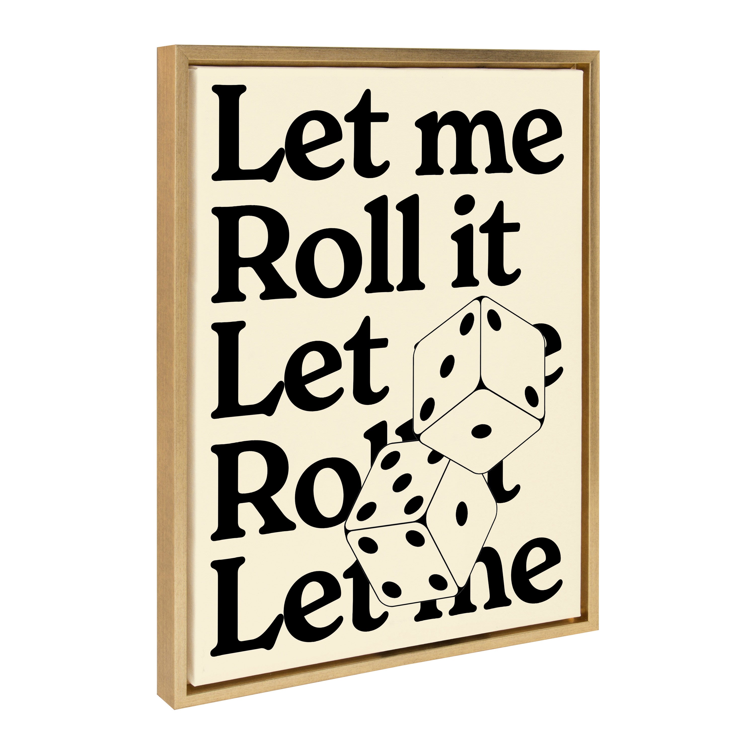 Sylvie Let Me Roll It Framed Canvas by Alli Standefer