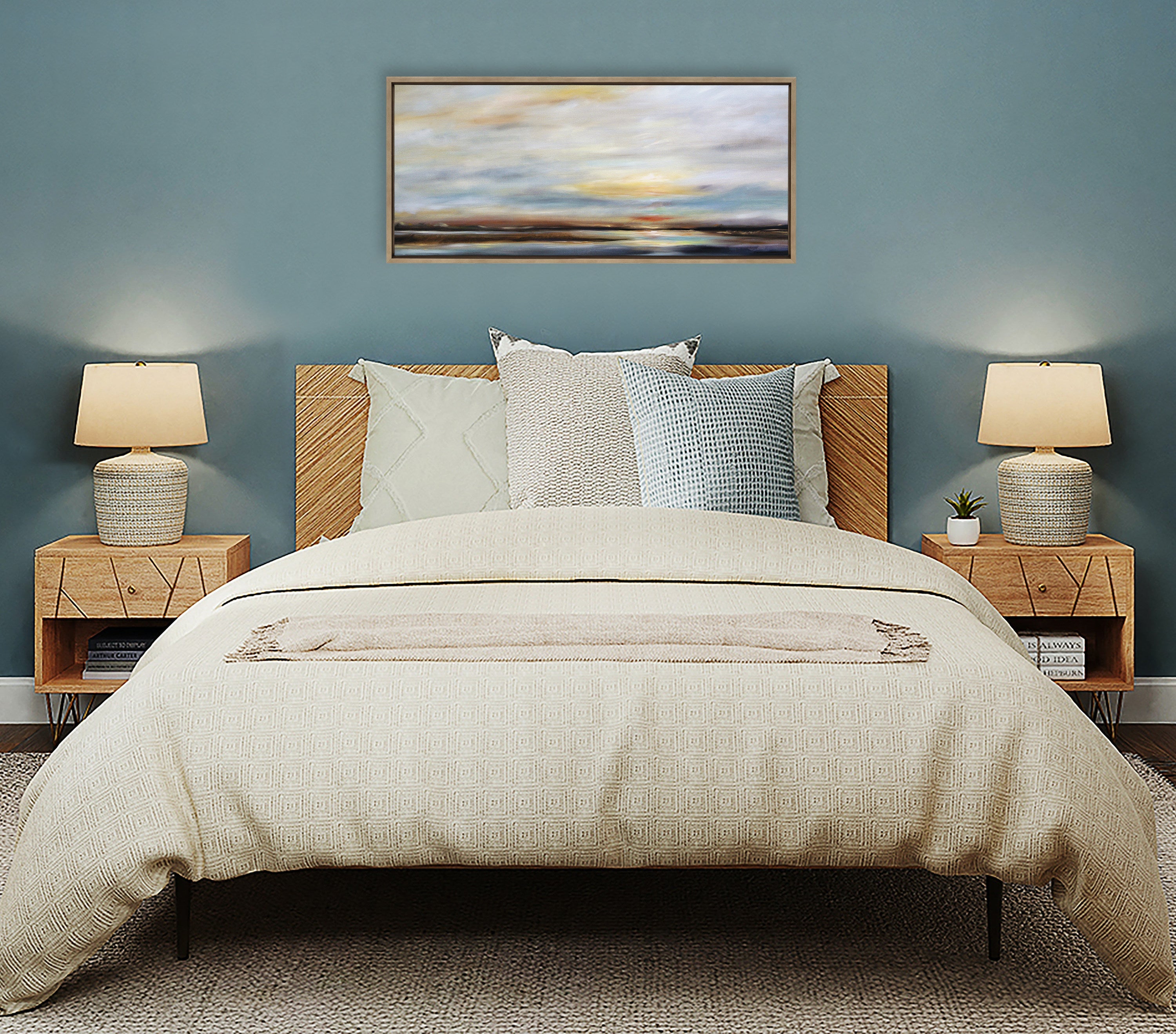Sylvie Carolina Sunset Framed Canvas by kateandlaurel - product image 16 for Resin Society