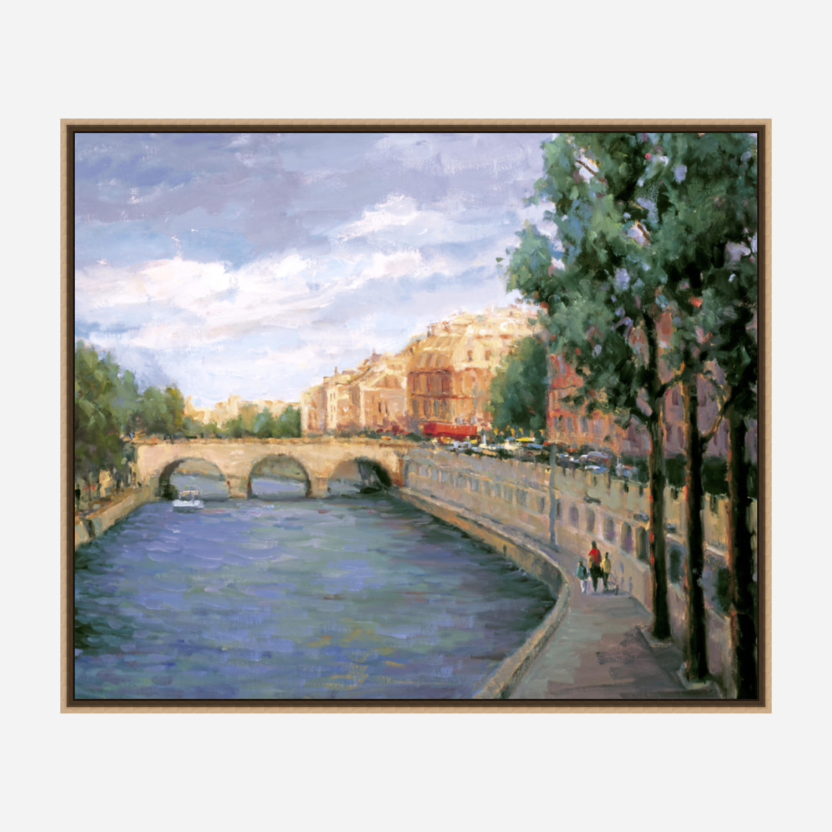Paris Morning Artist Enhanced Canvas Print by John Beard Collection - product image 8 for Resin Society