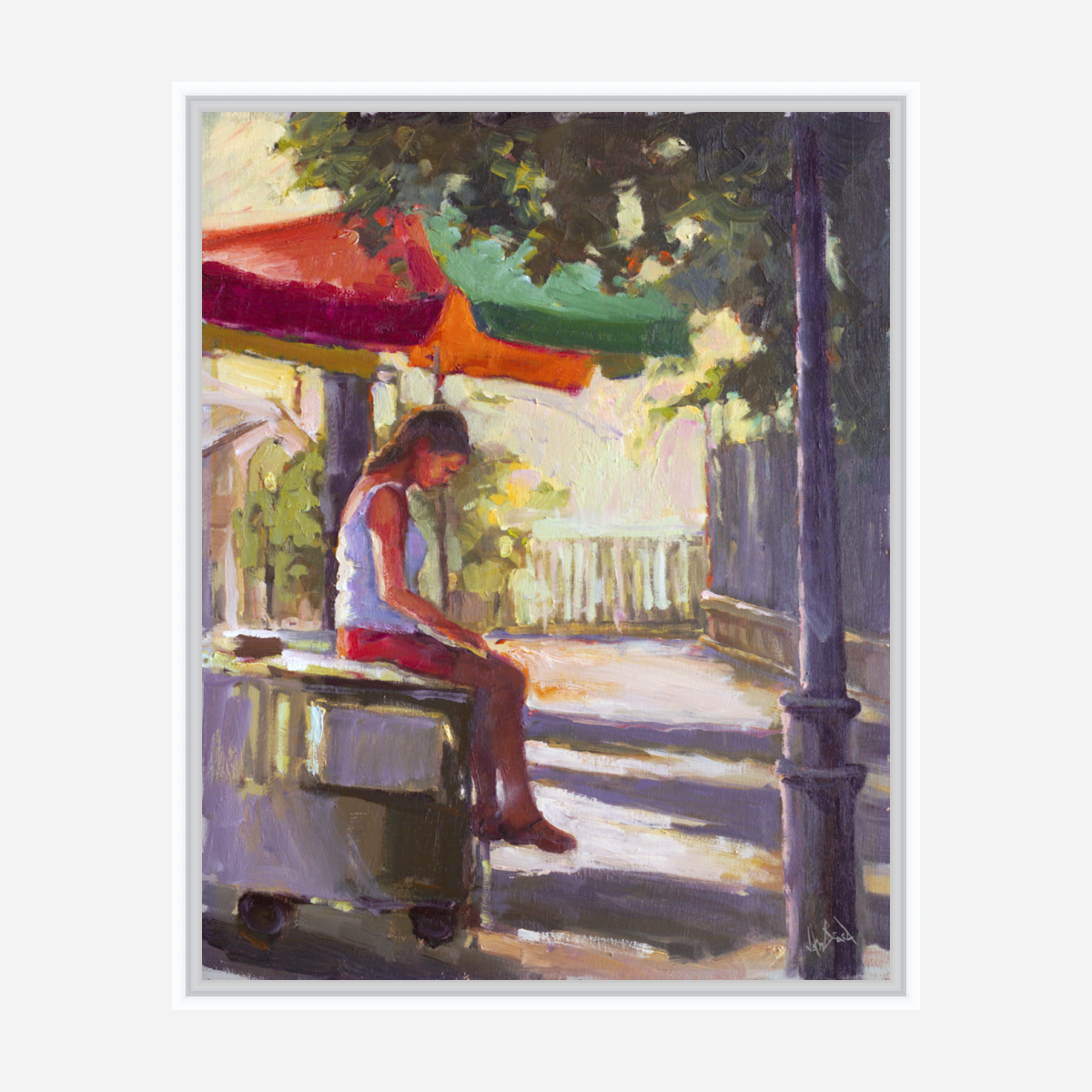 Passing the Time Artist Enhanced Canvas Print by John Beard Collection - product image 6 for Resin Society