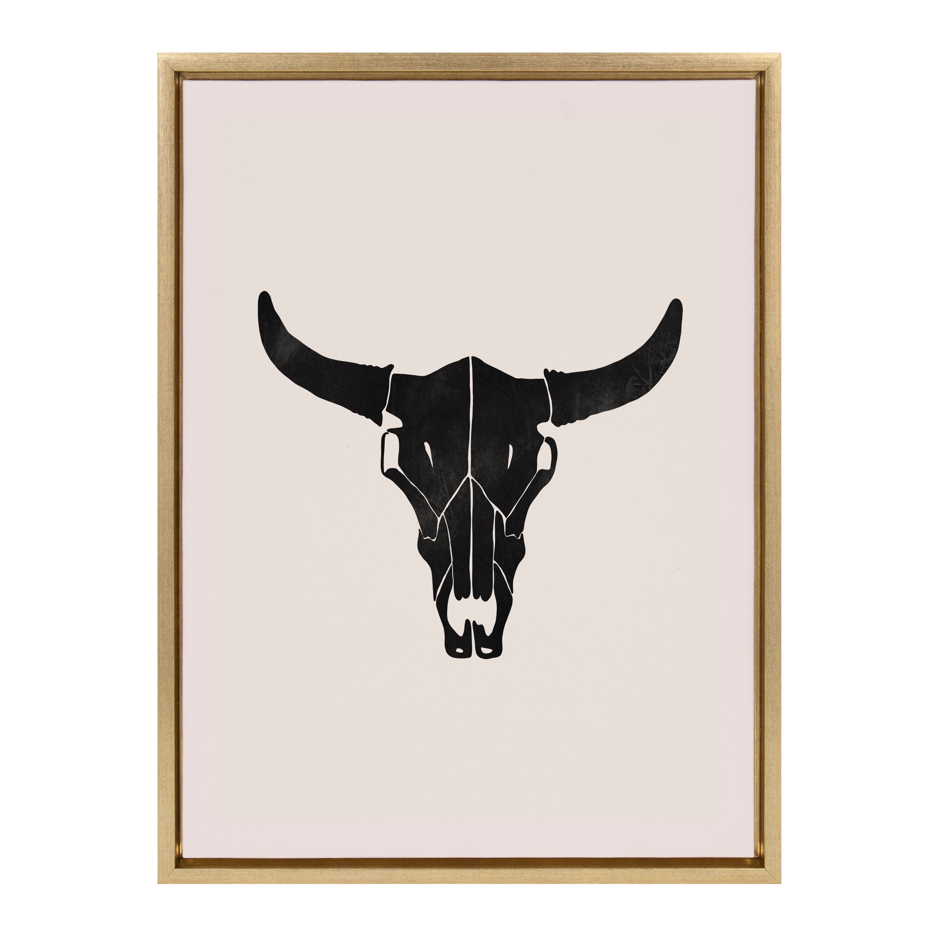 Sylvie Western Skull Framed Canvas by Honey Island Studio