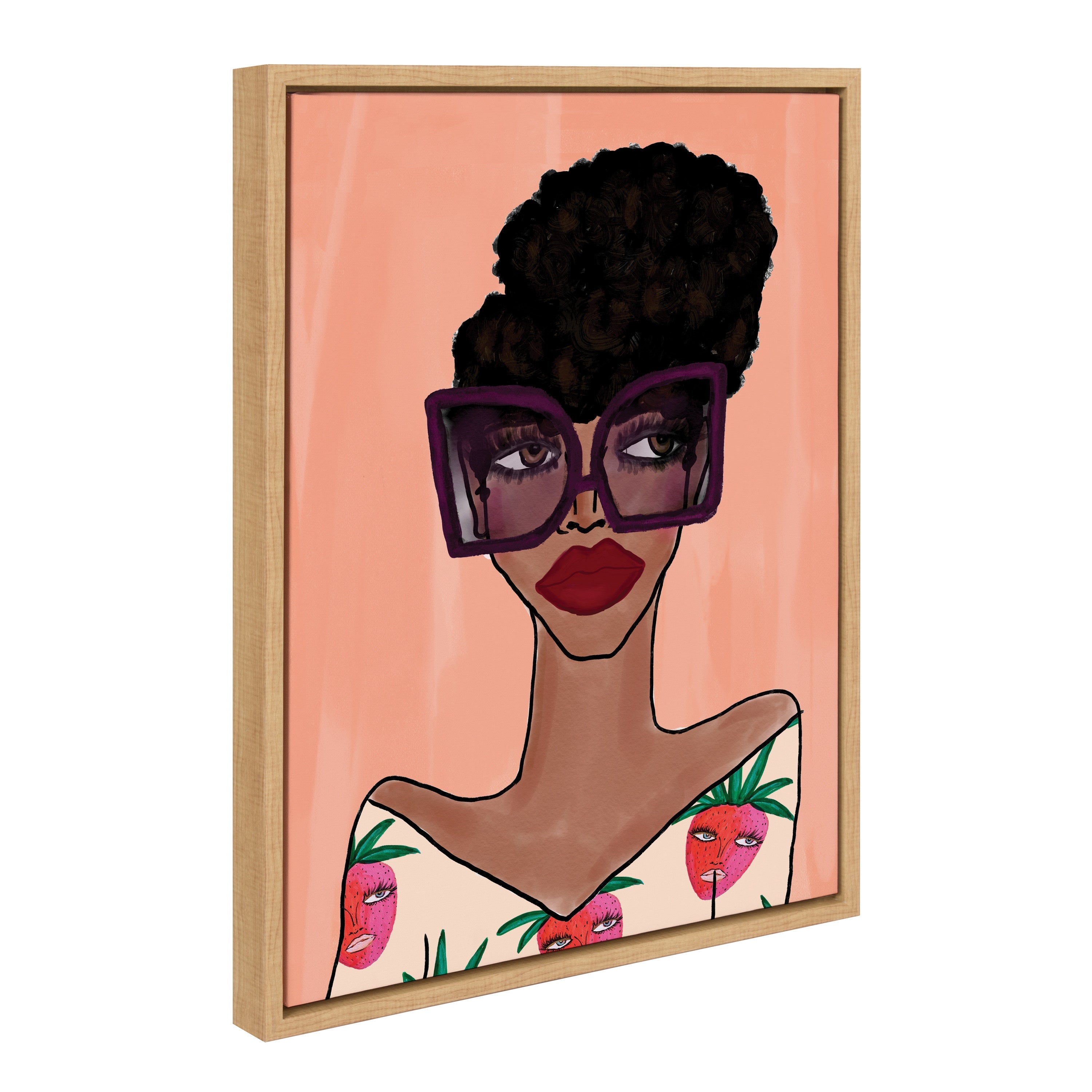 Sylvie Fashion Girl 3 Framed Canvas by kateandlaurel - product image 10 for Resin Society