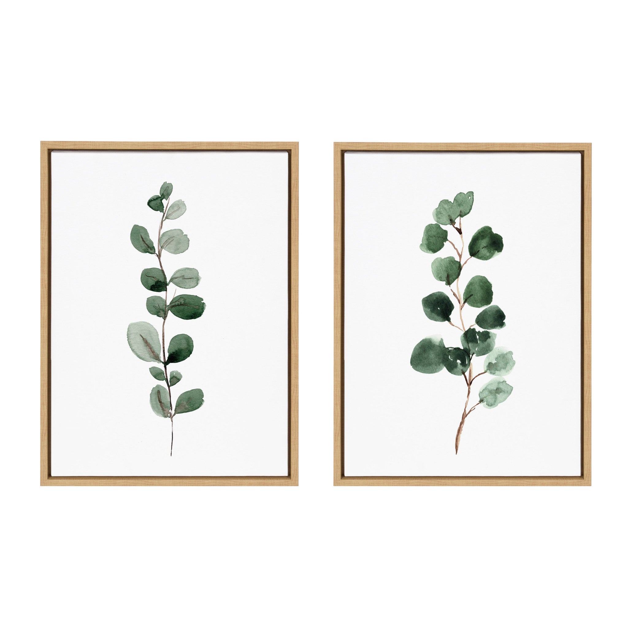 Sylvie Eucalyptus Framed Canvas Set by kateandlaurel - product image 2 for Resin Society