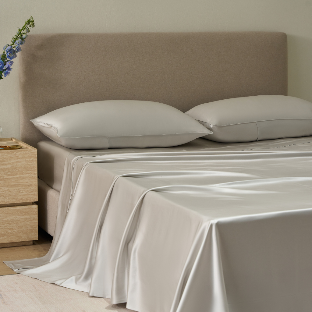Charmeuse Silk Flat Sheet - Machine Washable by Perle Silk - product image 3 for Resin Society