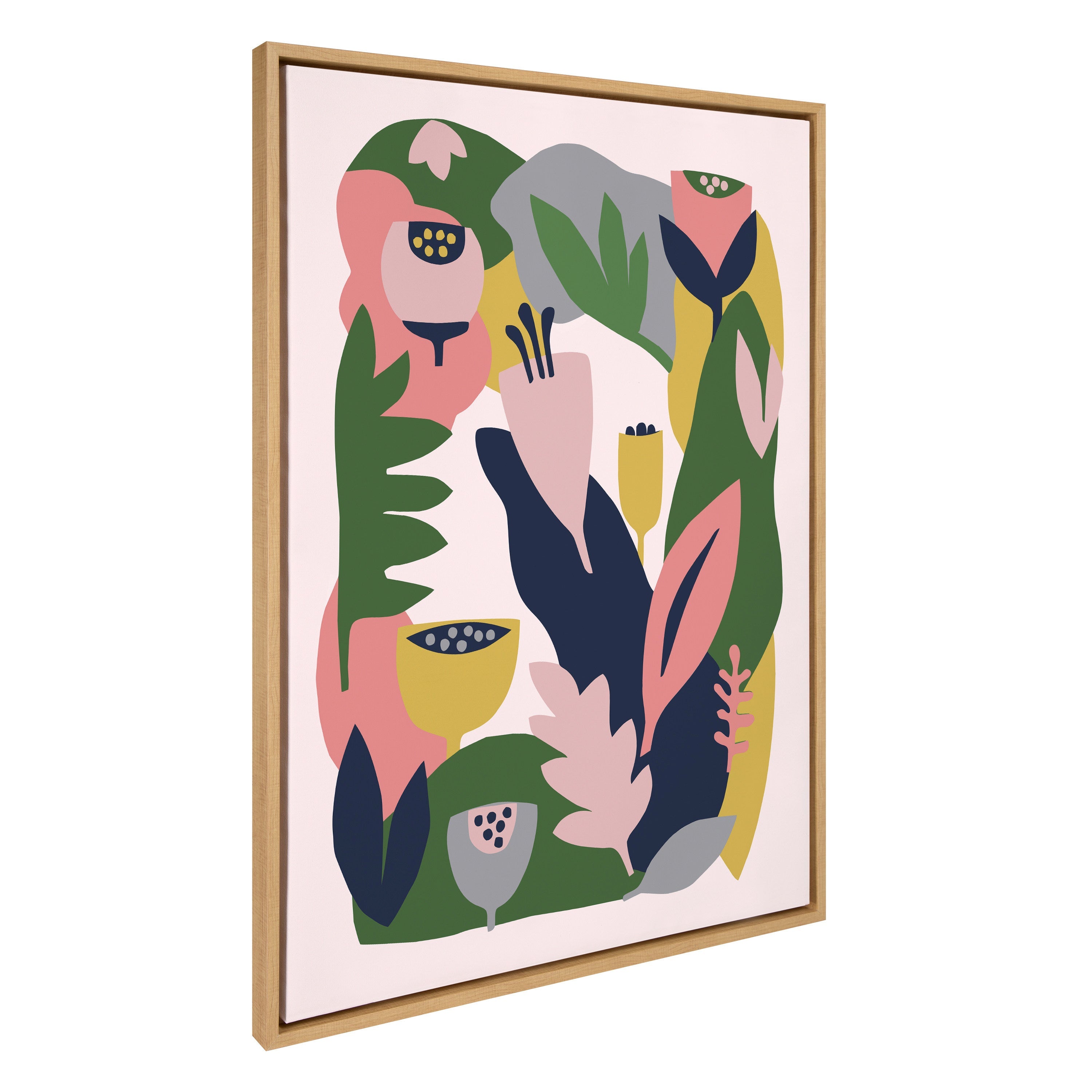 Sylvie Myriam's Garden Framed Canvas by kateandlaurel - product image 2 for Resin Society