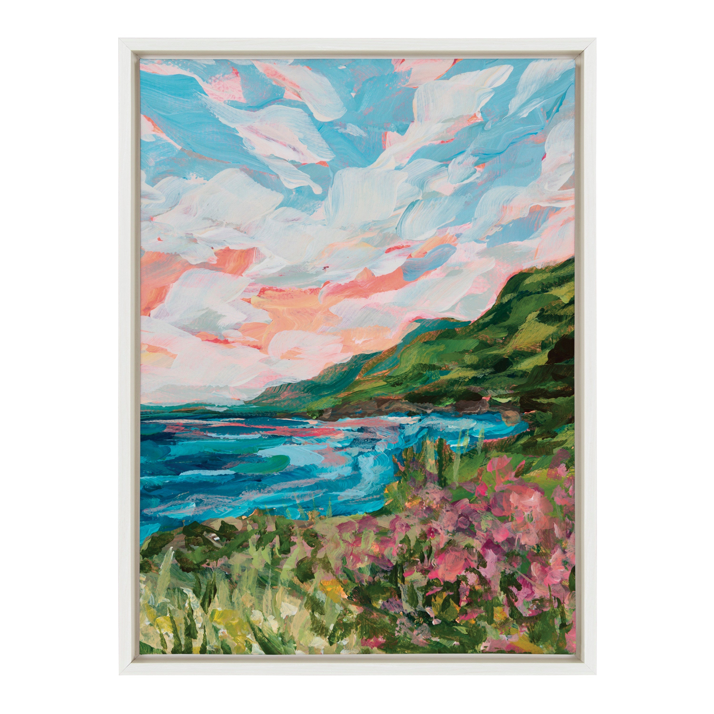 Sylvie Virgin Islands Framed Canvas by Emily Kenney by kateandlaurel - product image 8 for Resin Society