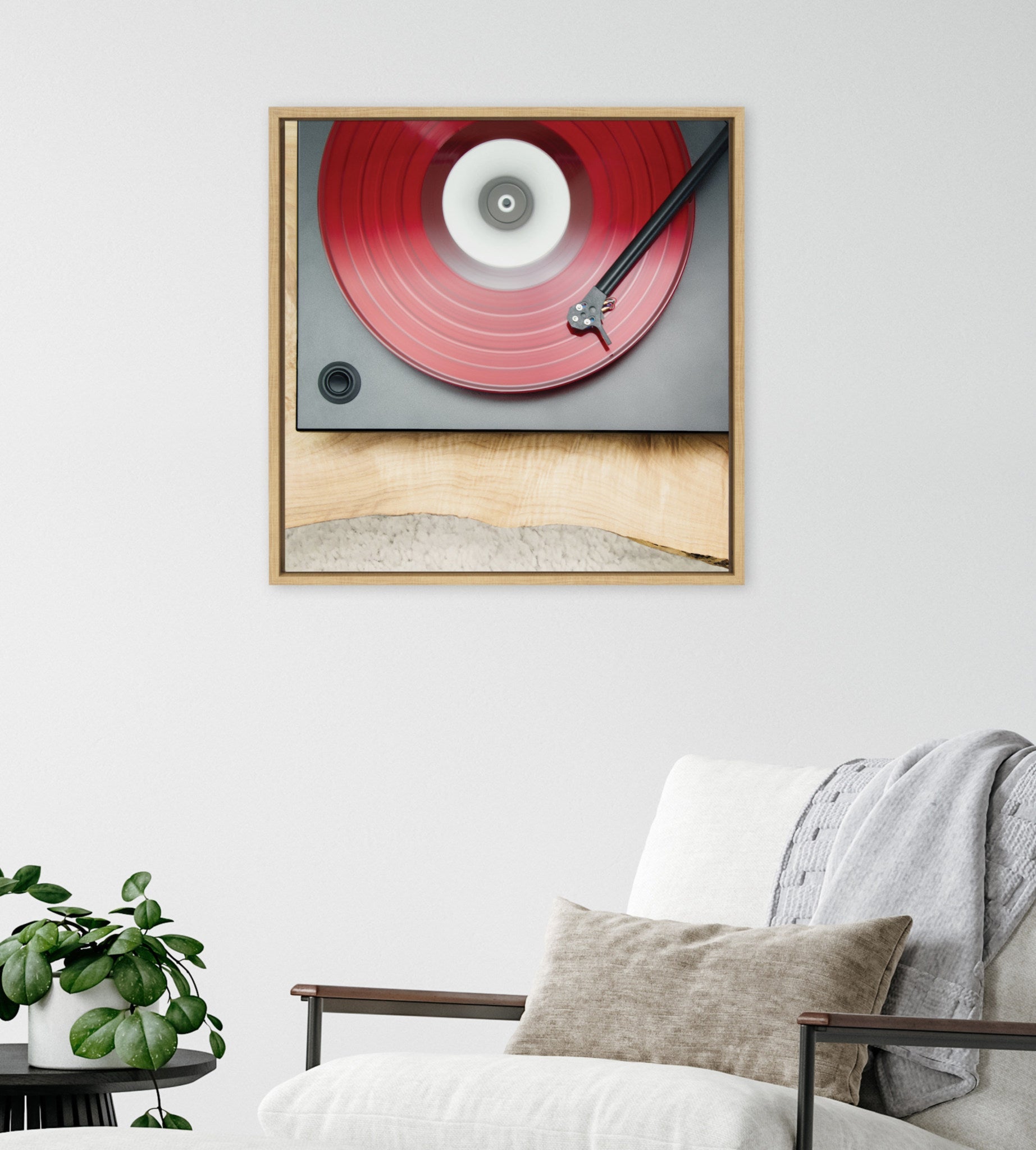 Sylvie Vinyl Vibes Color Framed Canvas by Emiko and Mark Franzen