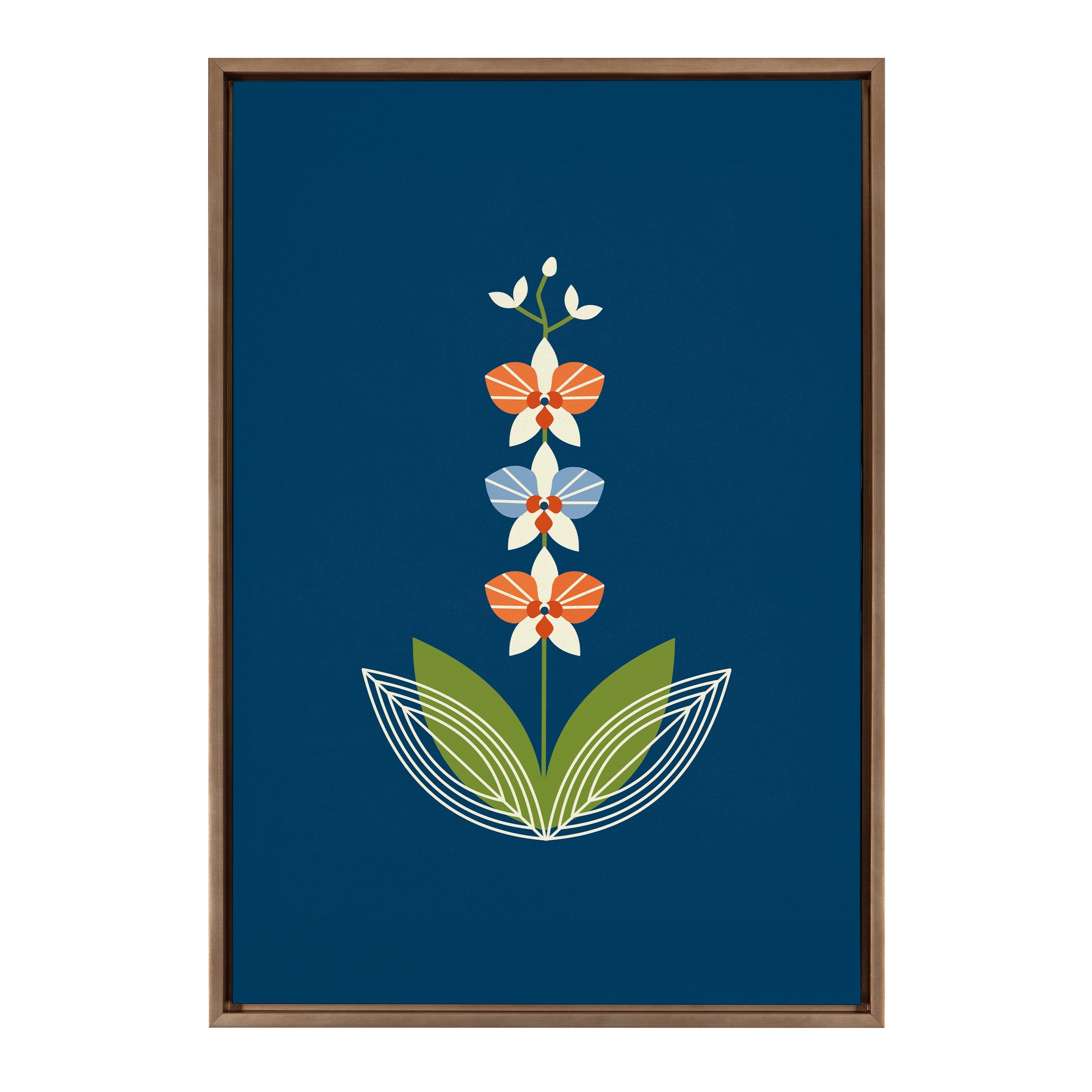 Sylvie Orchid Framed Canvas by kateandlaurel - product image 2 for Resin Society