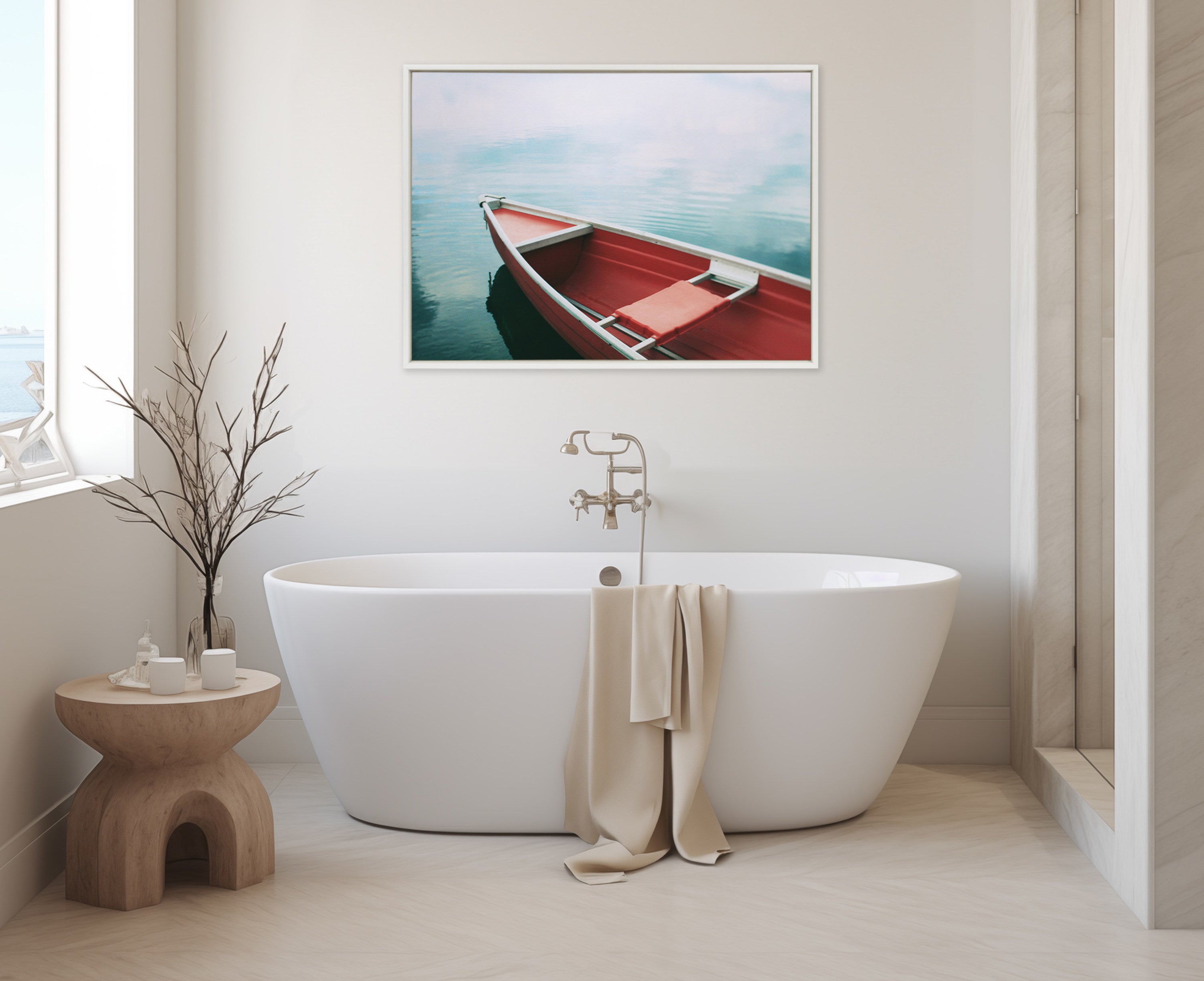 Sylvie Floating in the Sky Framed Canvas by Alicia Bock
