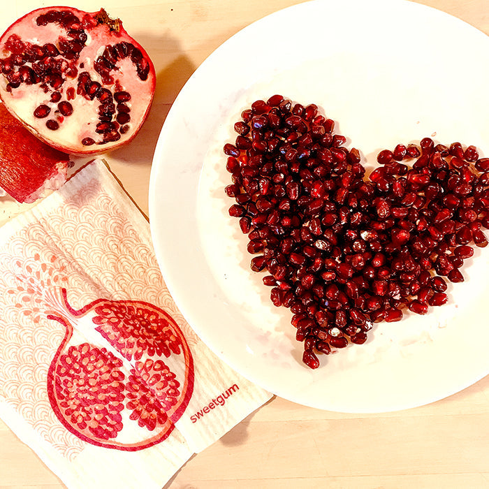 Pomegranate Swedish Dishcloth by sweetgum home, LLC - product image 2 for Resin Society