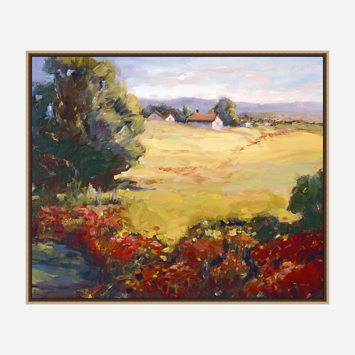 Poppy Fields Artist Enhanced Canvas Print by John Beard Collection - product image 8 for Resin Society