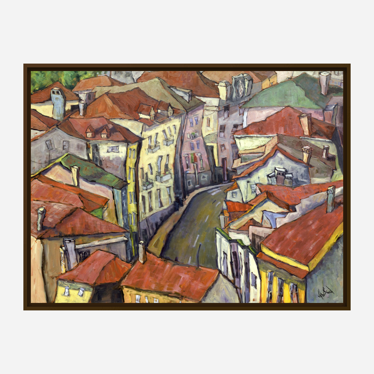 Portuguese Traffic Jam Artist Enhanced Canvas Print by John Beard Collection - product image 4 for Resin Society