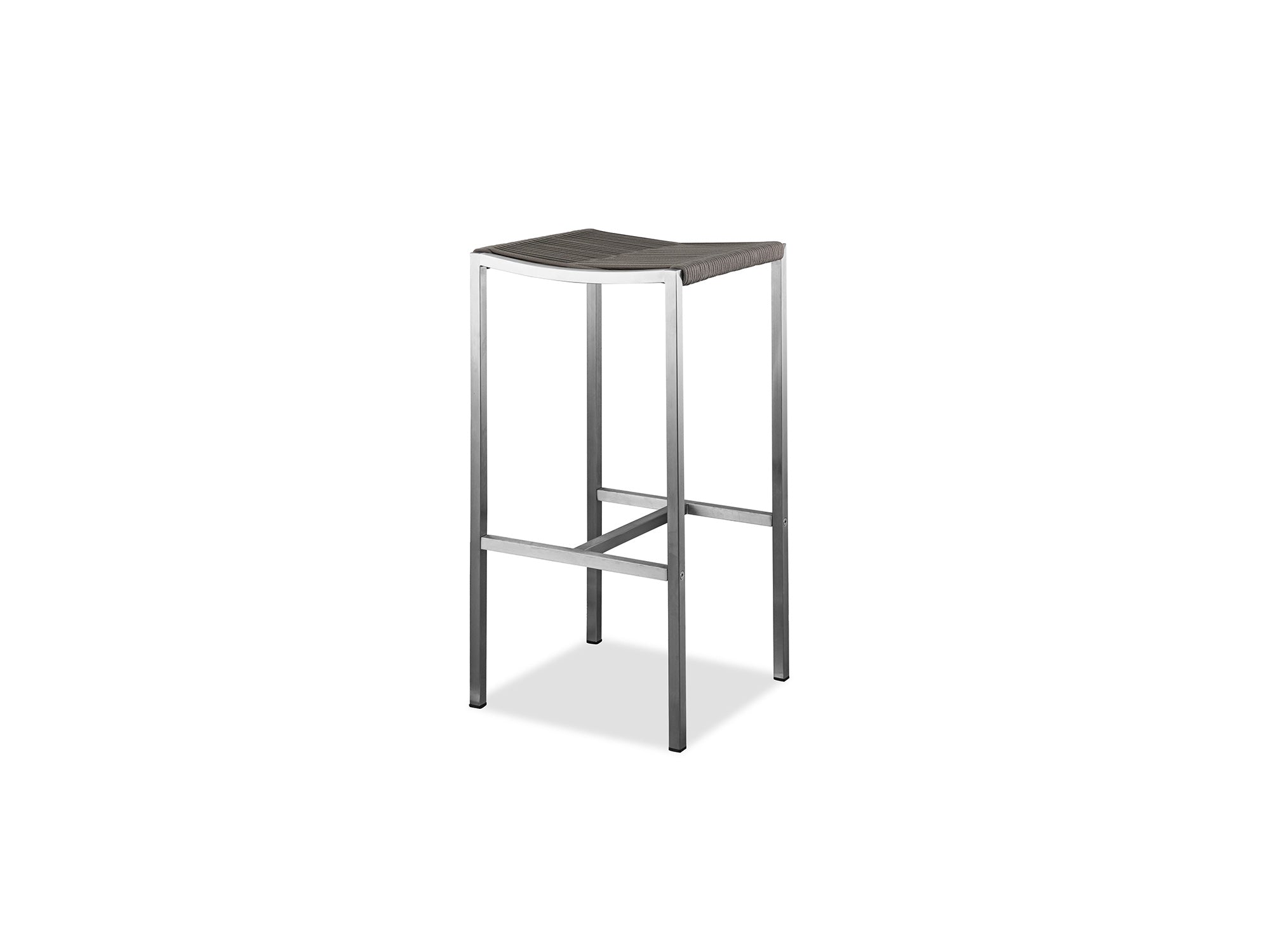 Stone Outdoor Backless Barstool Set of 4 by DEKOR - Resin Society