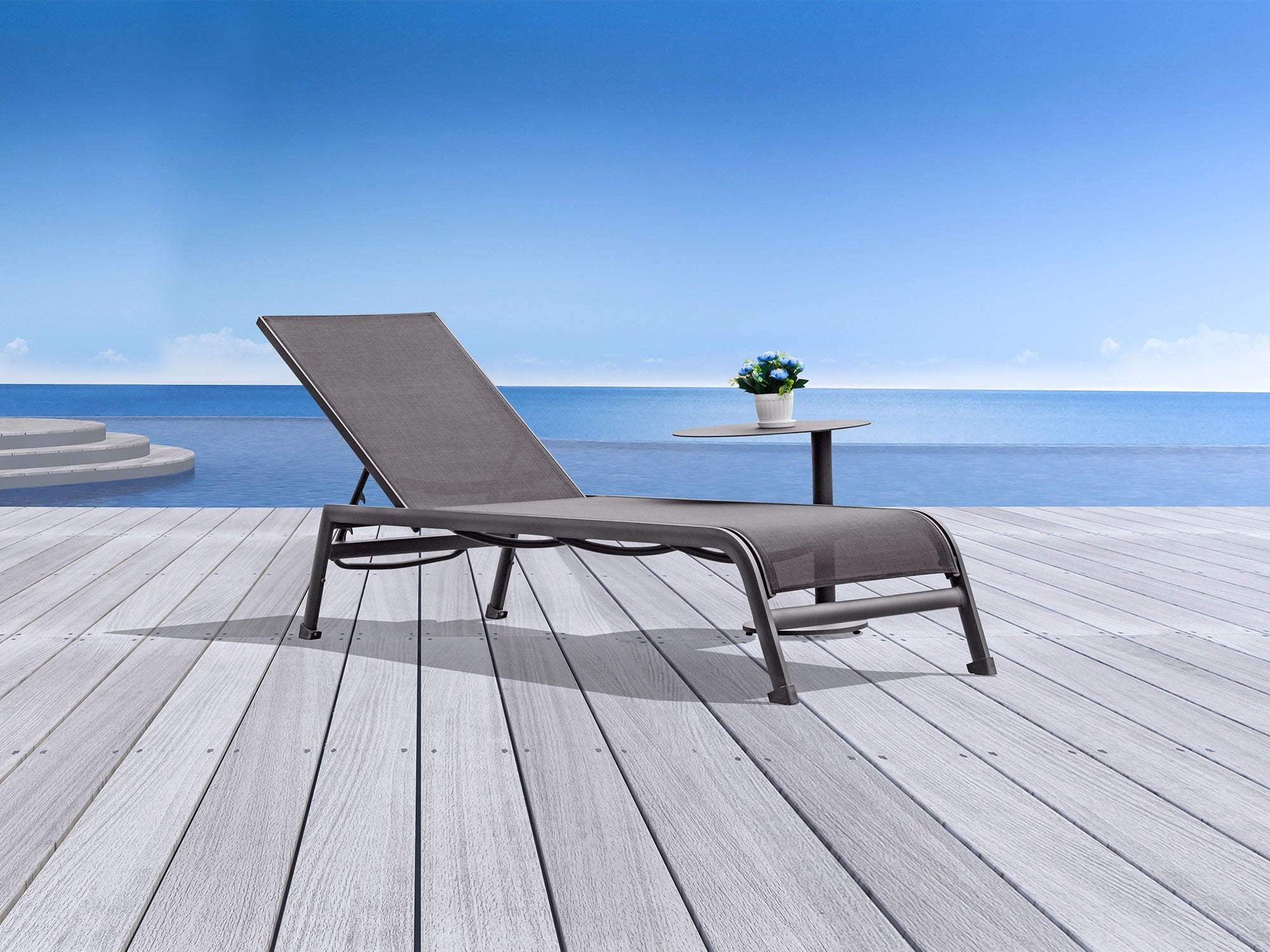 Sunset Outdoor Chaise Set of 2 detail image - Resin Society