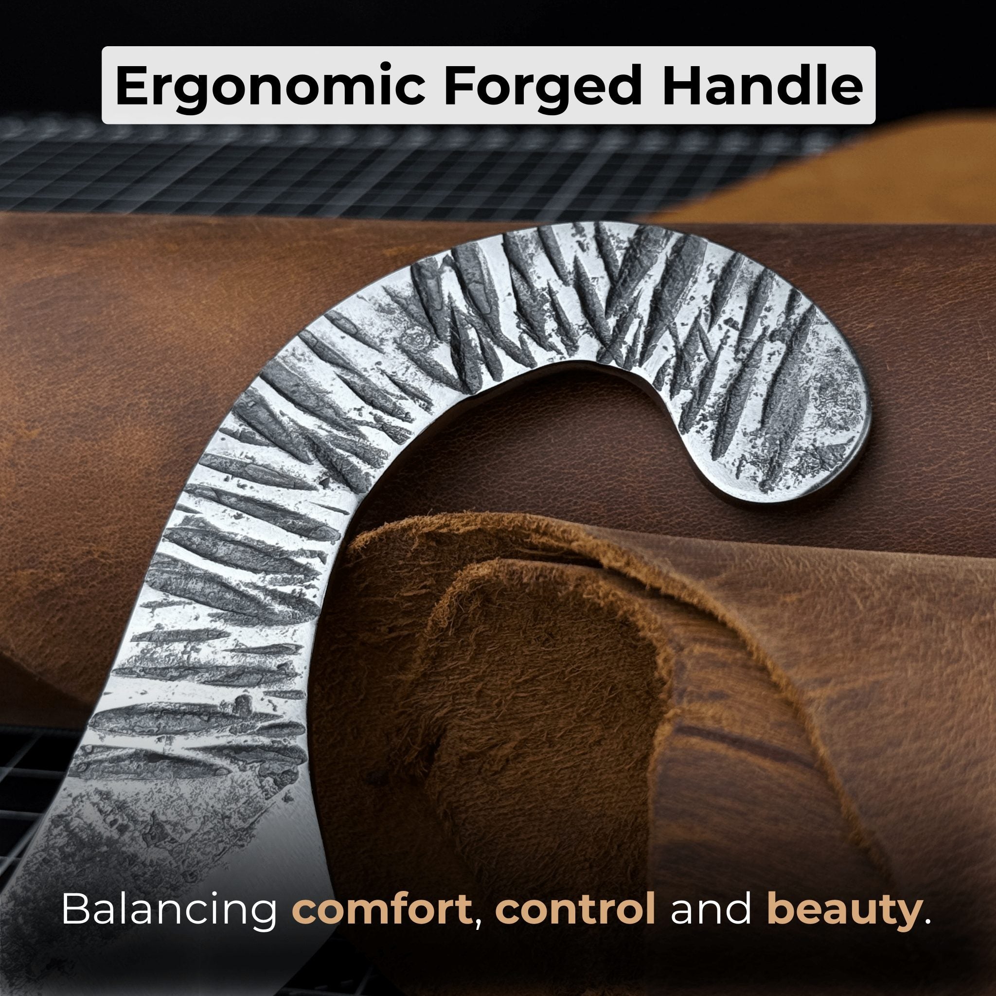 Professional Kiridashi marking knife with carbon steel blade and leather sheath