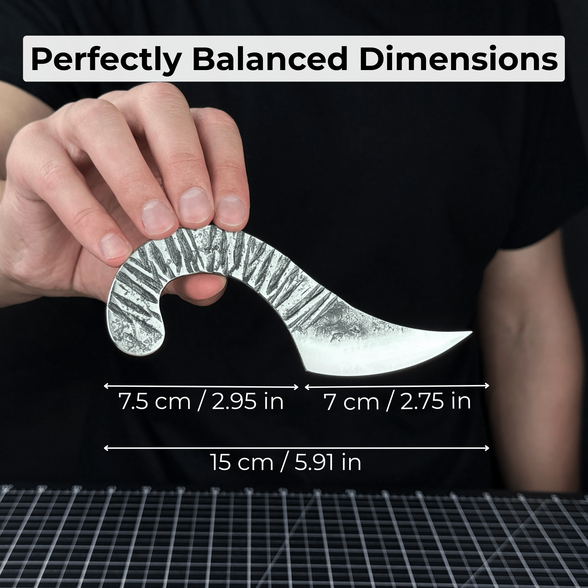 Professional Kiridashi marking knife with carbon steel blade and leather sheath