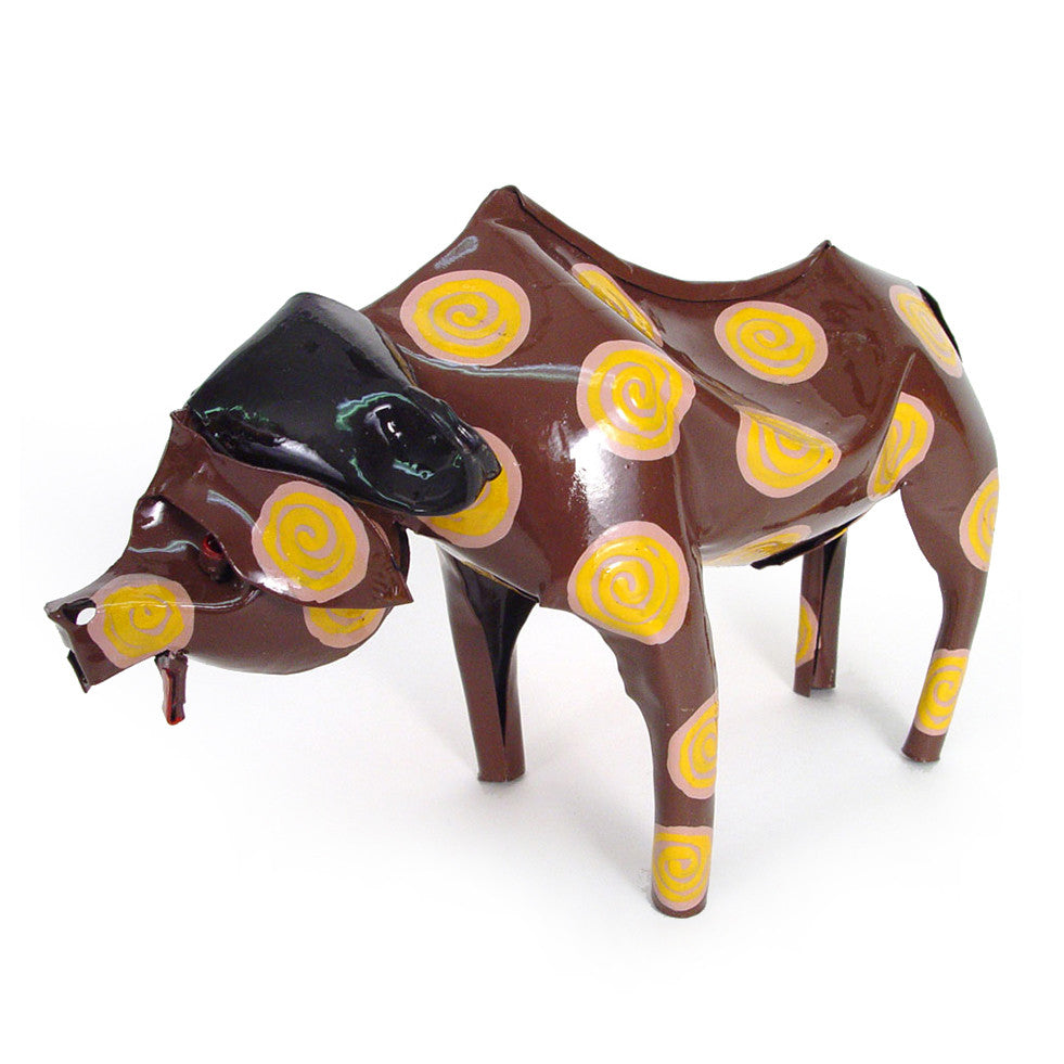 Large Tin Buffalo by Mbare Ltd - main product image for Resin Society
