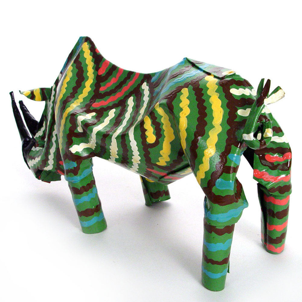 Large Tin Rhino by Mbare Ltd - product image 2 for Resin Society