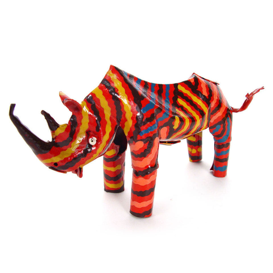 Small Tin Rhino by Mbare Ltd - main product image for Resin Society