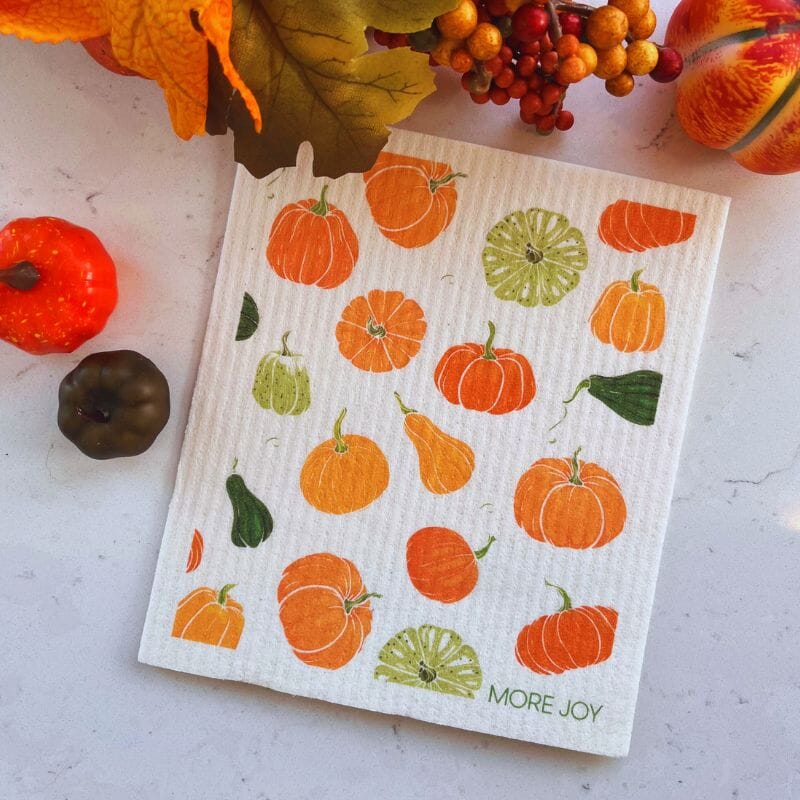 Pumpkins & Gourds Swedish Dishcloth by sweetgum home, LLC - product image 3 for Resin Society