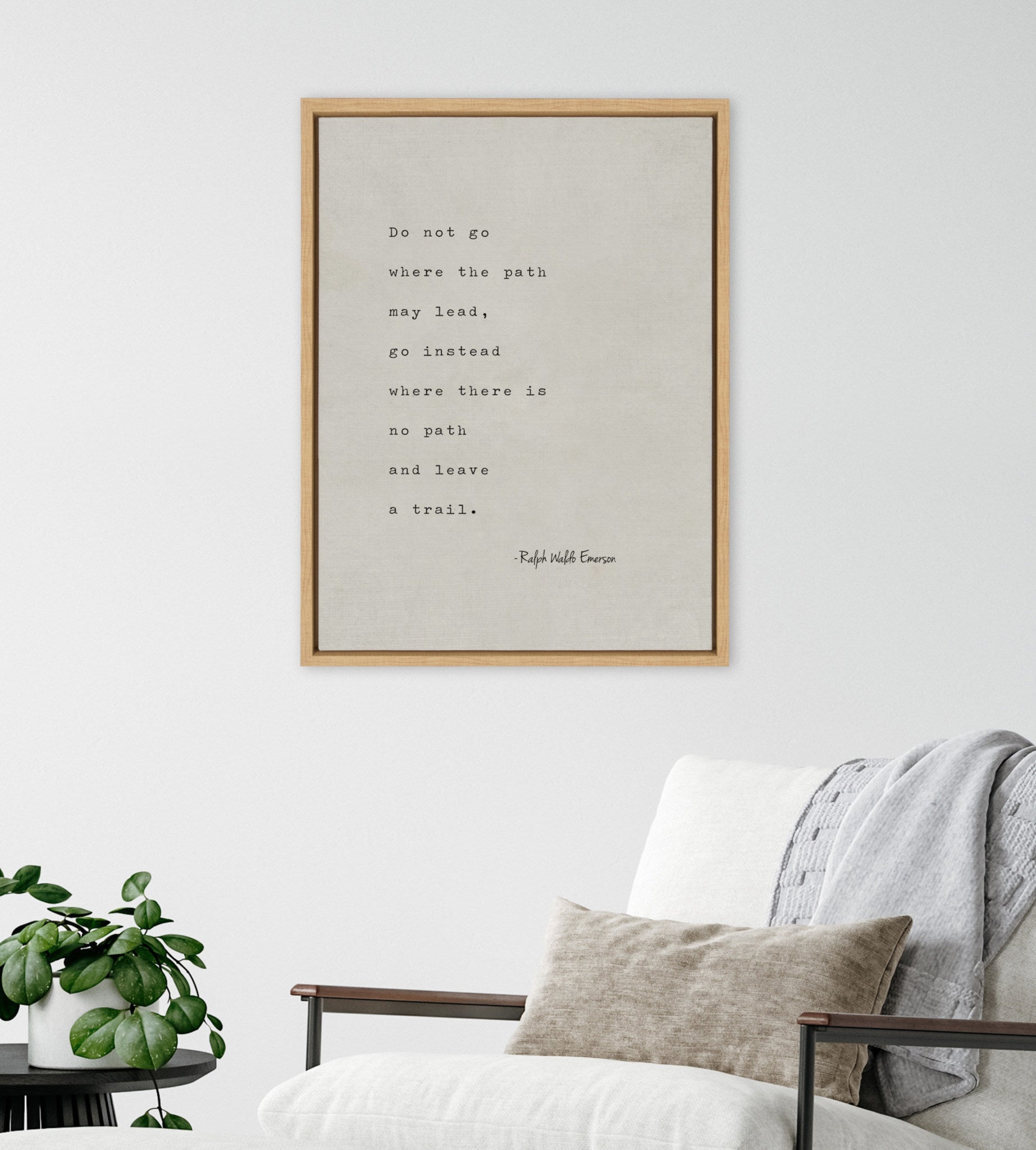 Sylvie Emerson Quote Framed Canvas by Saint and Sailor Studios
