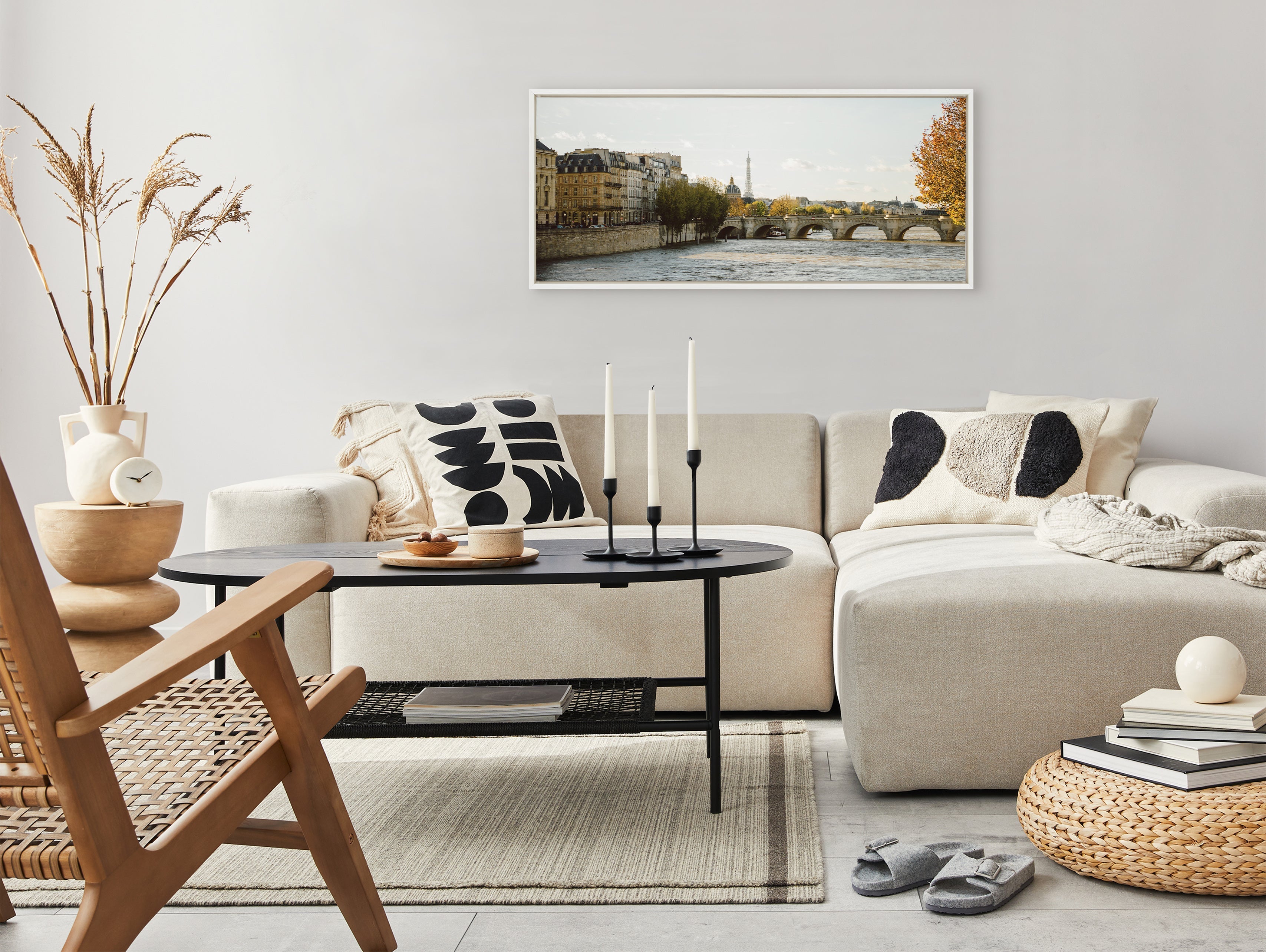 Sylvie Paris No 8 Framed Canvas by Crystal Lynn Collins