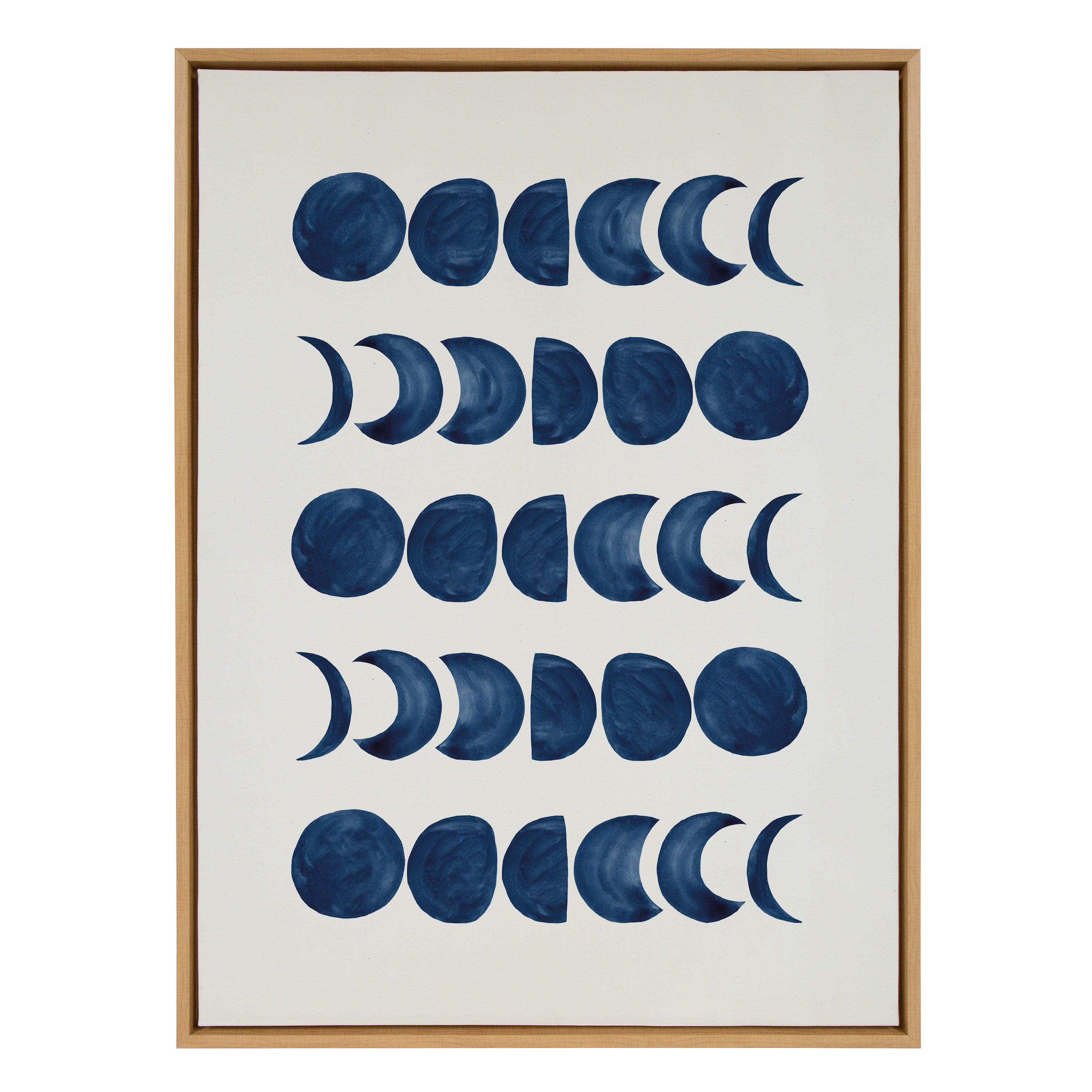 Sylvie Moon Phases Framed Canvas by kateandlaurel - product image 8 for Resin Society