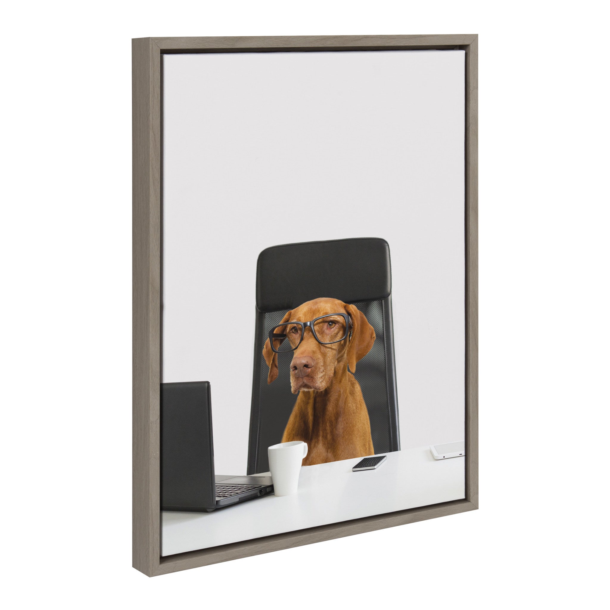 Sylvie I’m Diane. VP of Engineering Framed Canvas by kateandlaurel - product image 2 for Resin Society
