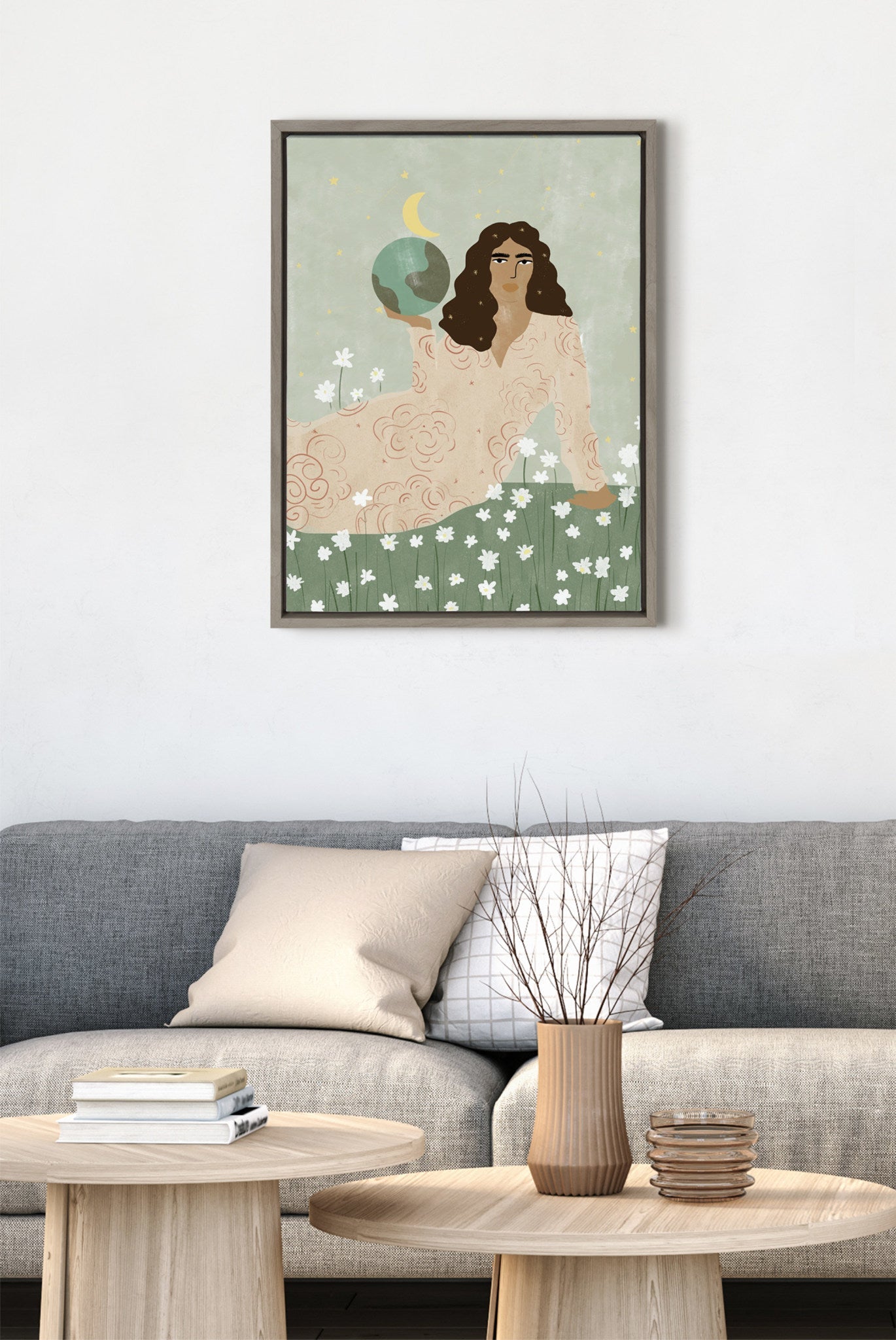 Sylvie God Is A Woman Framed Canvas by kateandlaurel - product image 7 for Resin Society