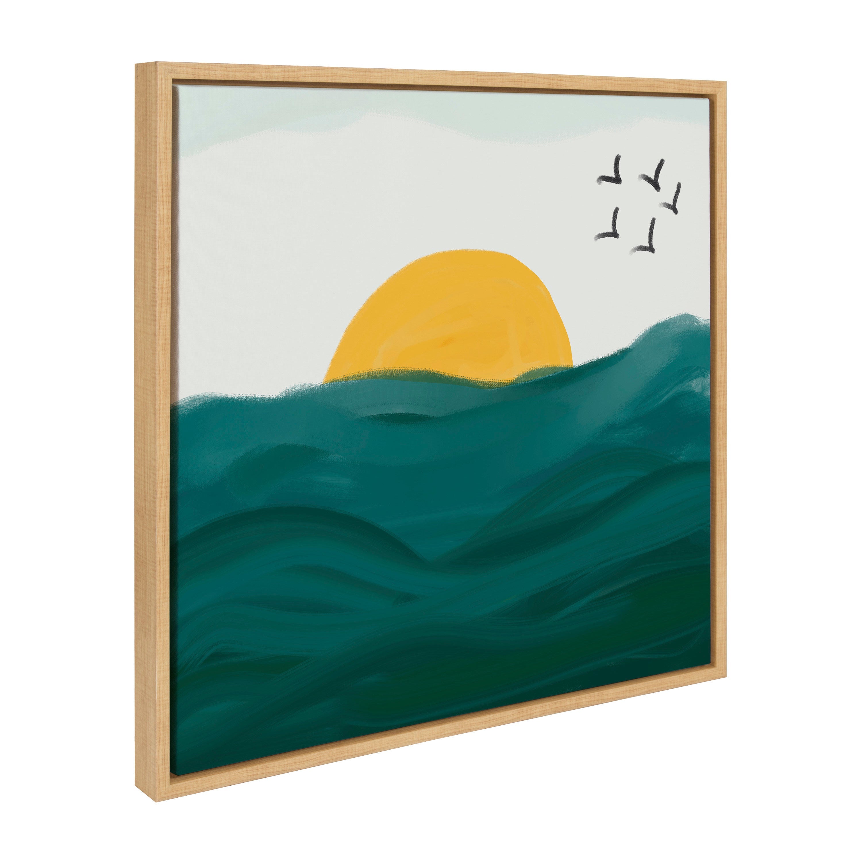 Sylvie Horizon Framed Canvas by kateandlaurel - product image 8 for Resin Society