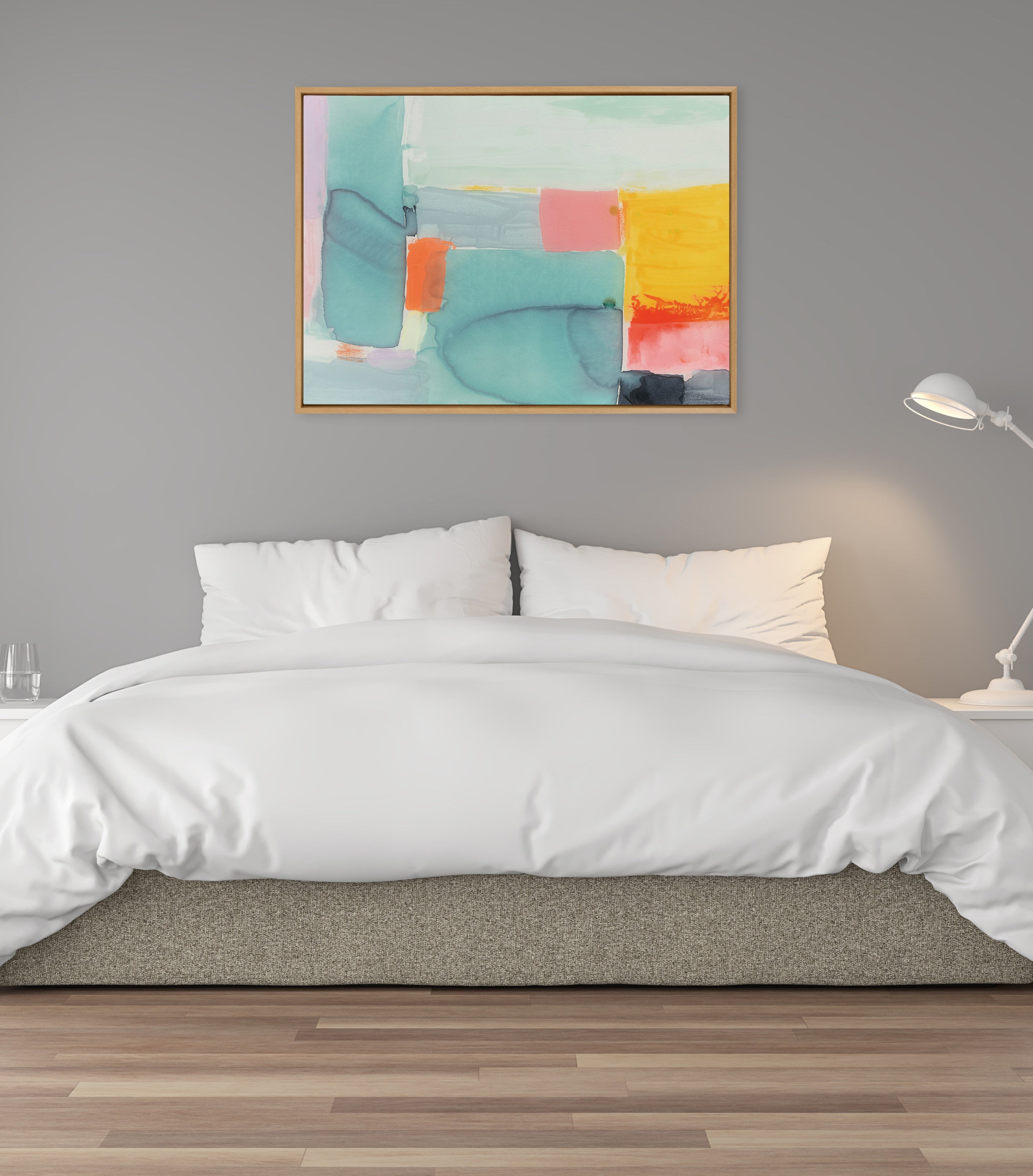 Sylvie United Colors II Framed Canvas by Amy Lighthall