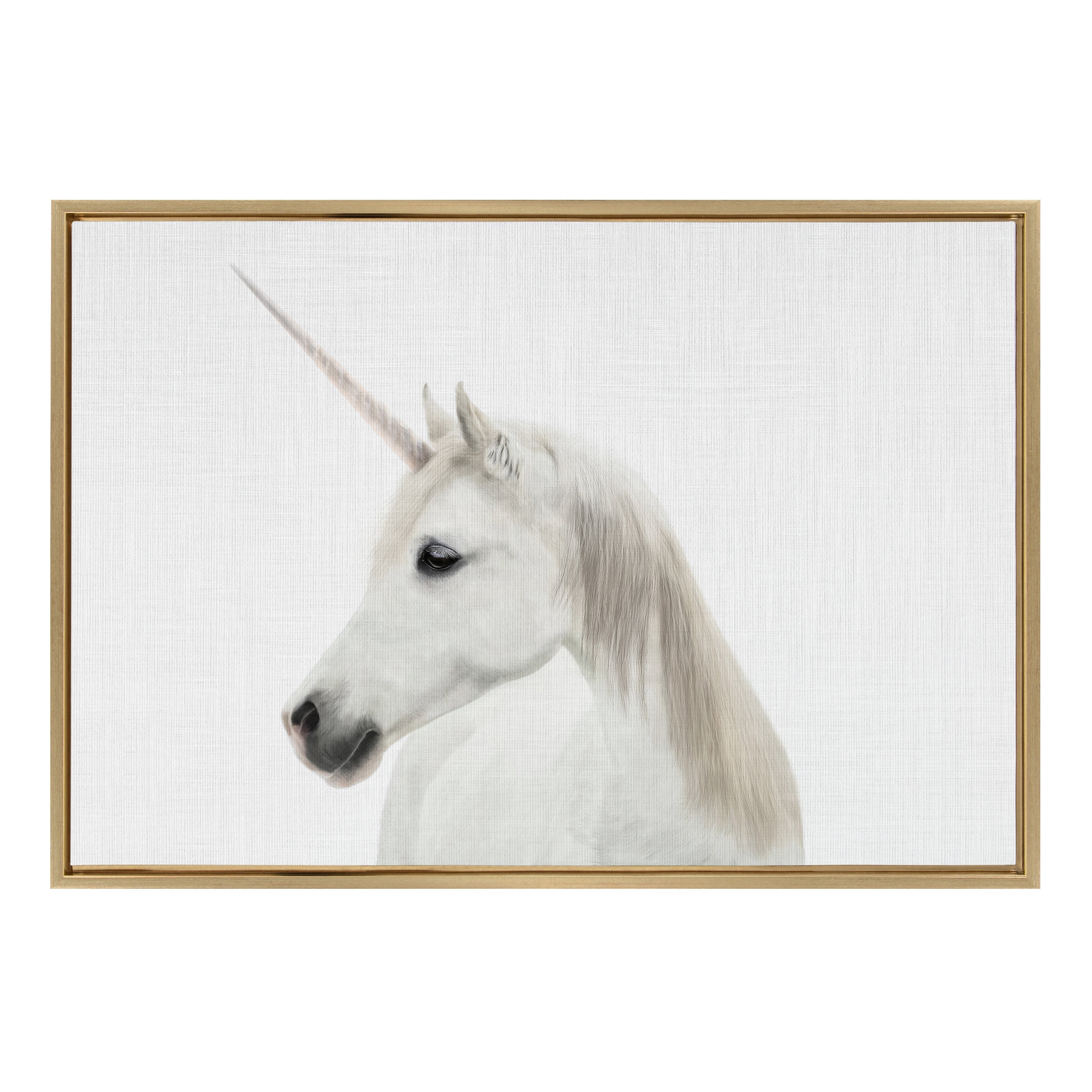 Sylvie Unicorn Framed Canvas by Simon Te of Tai Prints by kateandlaurel - product image 6 for Resin Society