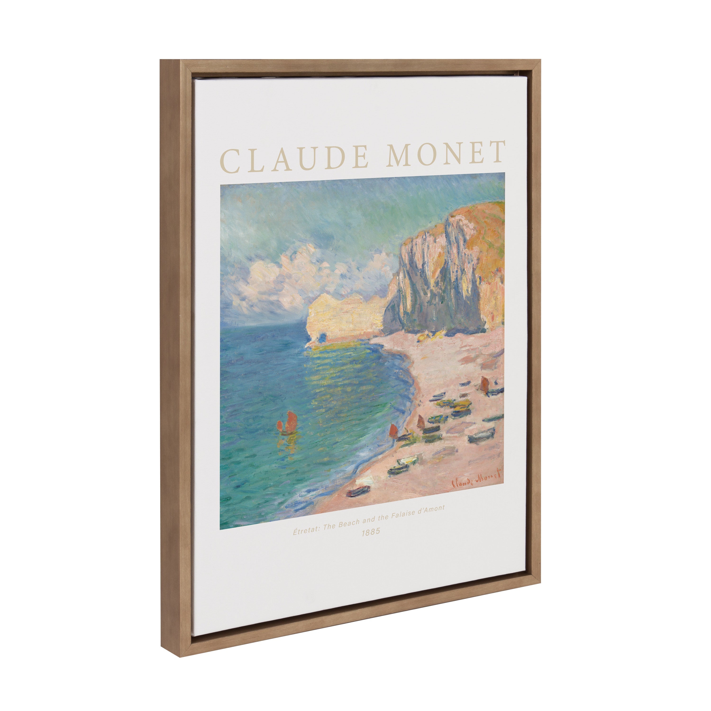 Sylvie Poster Claude Monet Étretat The Beach and the Falaise d’Amont by kateandlaurel - product image 7 for Resin Society