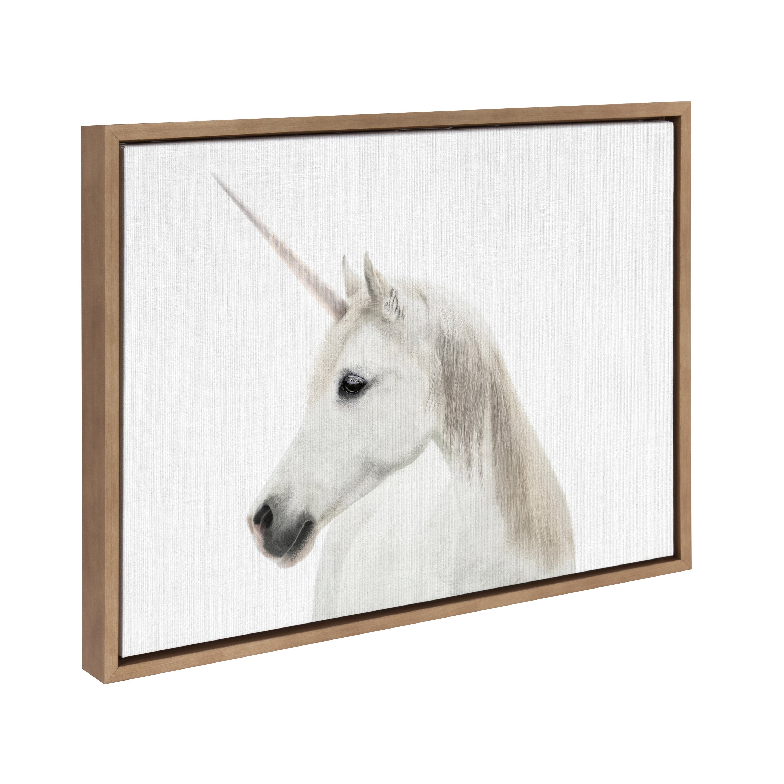 Sylvie Unicorn Framed Canvas by Simon Te of Tai Prints by kateandlaurel - product image 2 for Resin Society