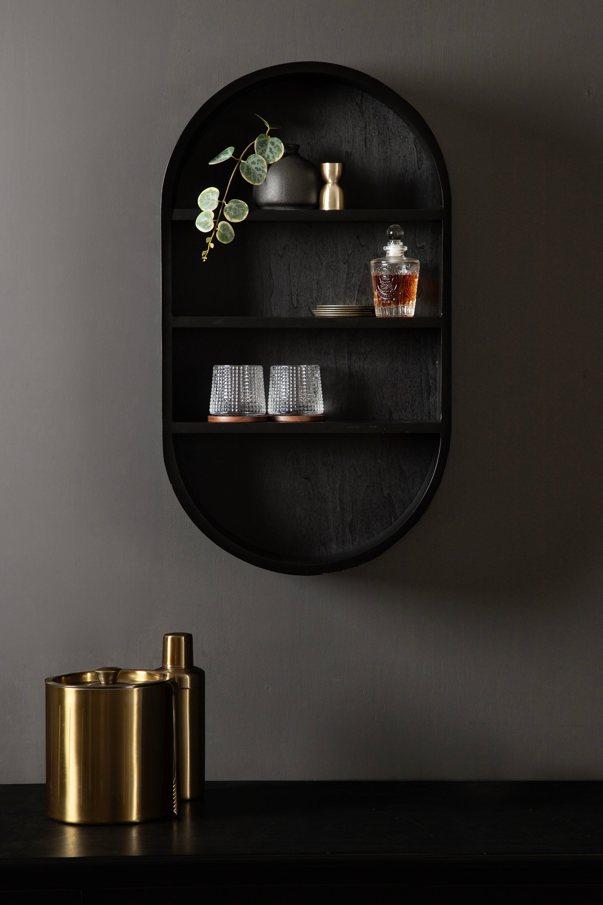 Hutton Wood Capsule Wall Shelf by kateandlaurel - product image 13 for Resin Society