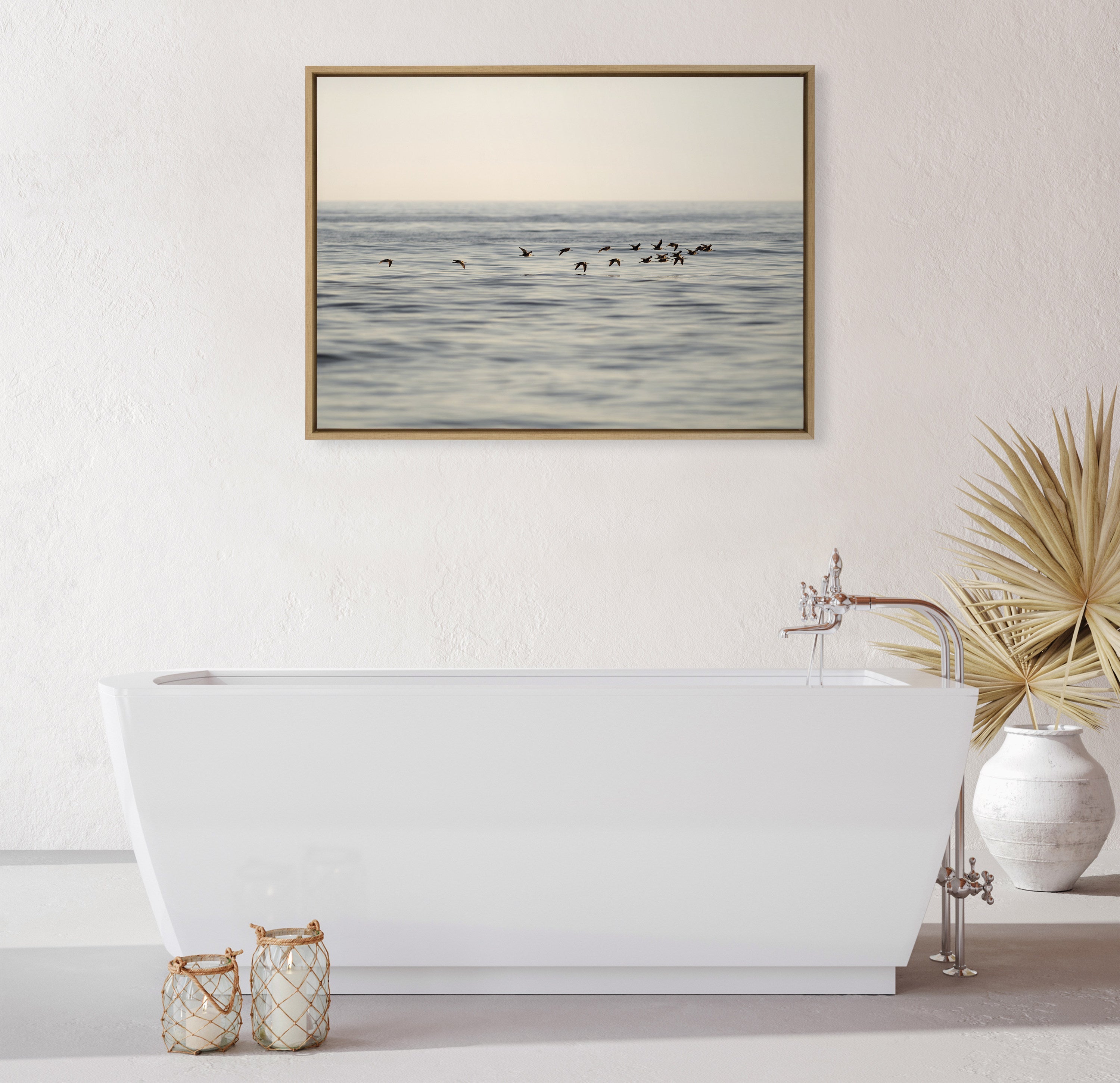 Sylvie Birds of a Feather Framed Canvas by kateandlaurel - product image 11 for Resin Society